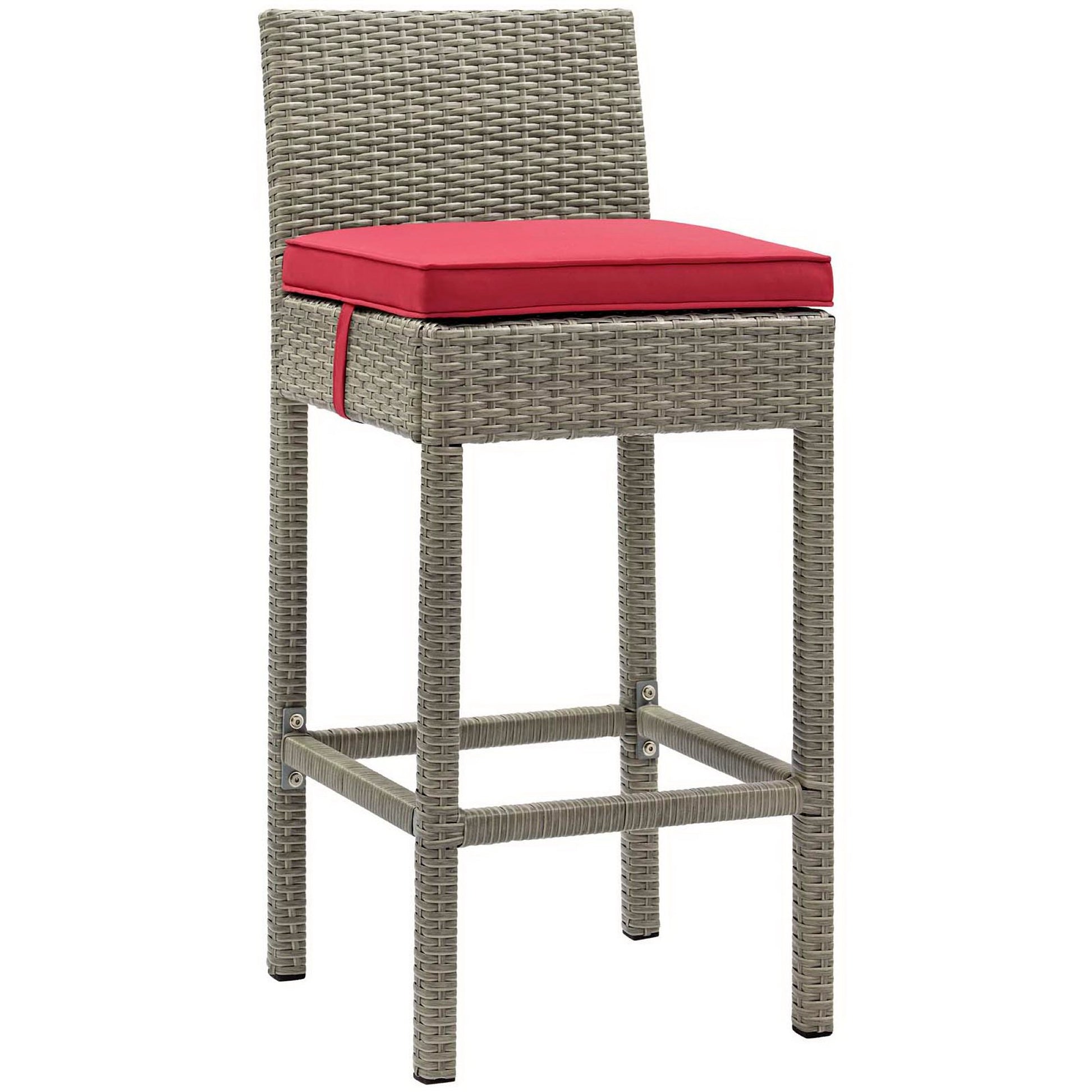 Conduit Outdoor Wicker Rattan Bar Stool