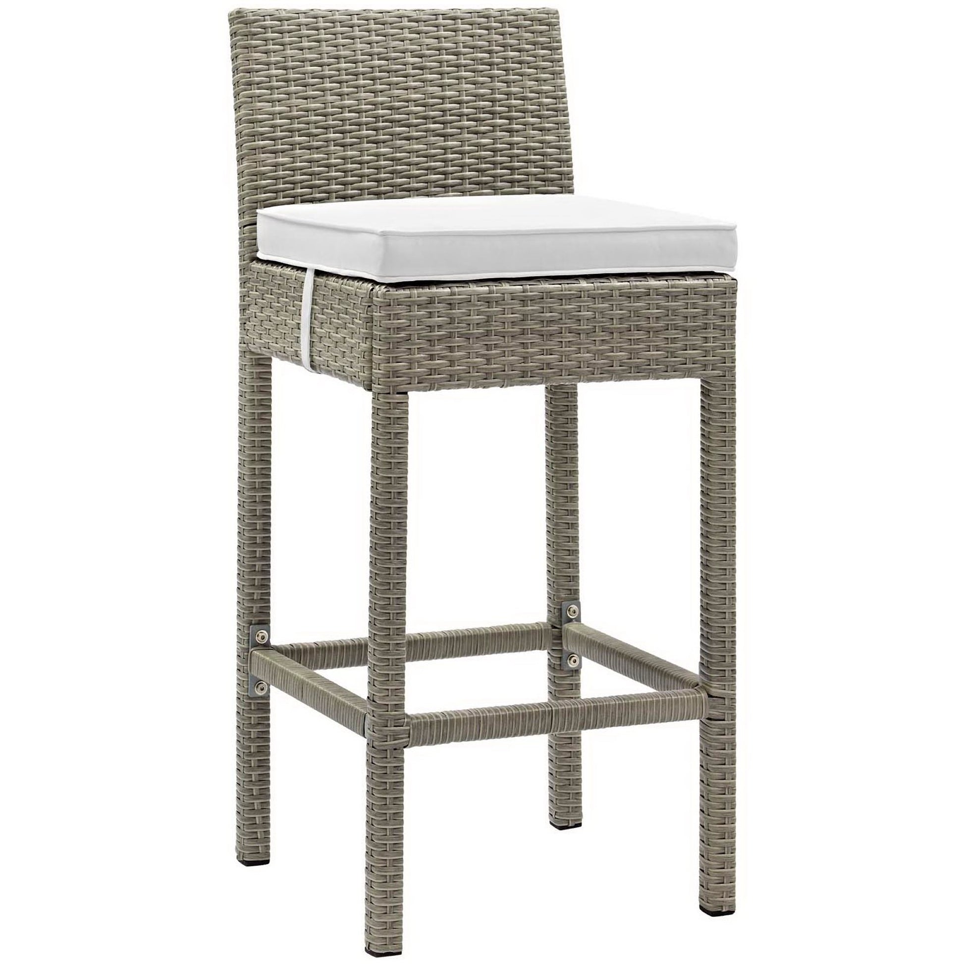 Conduit Outdoor Wicker Rattan Bar Stool