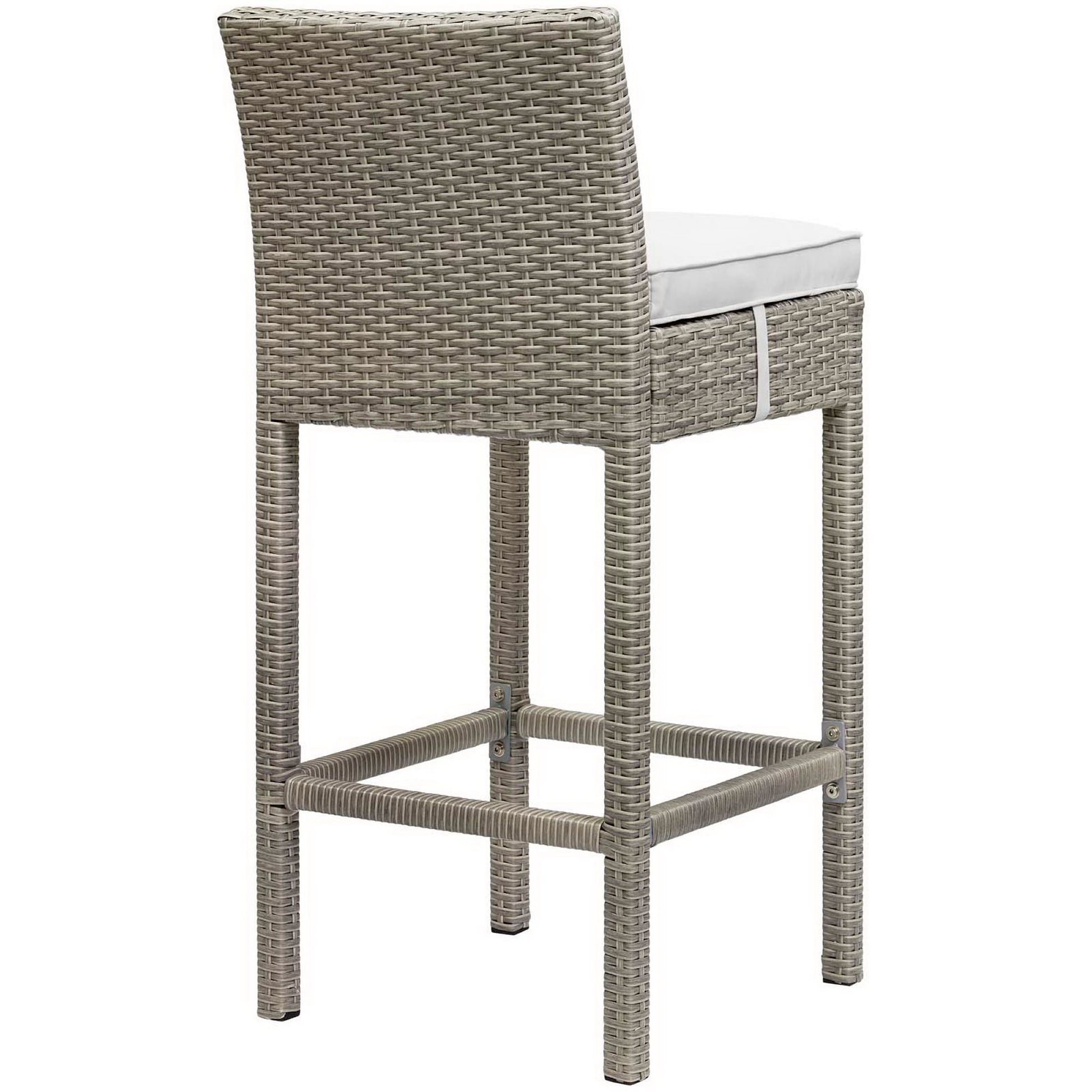 Conduit Outdoor Wicker Rattan Bar Stool
