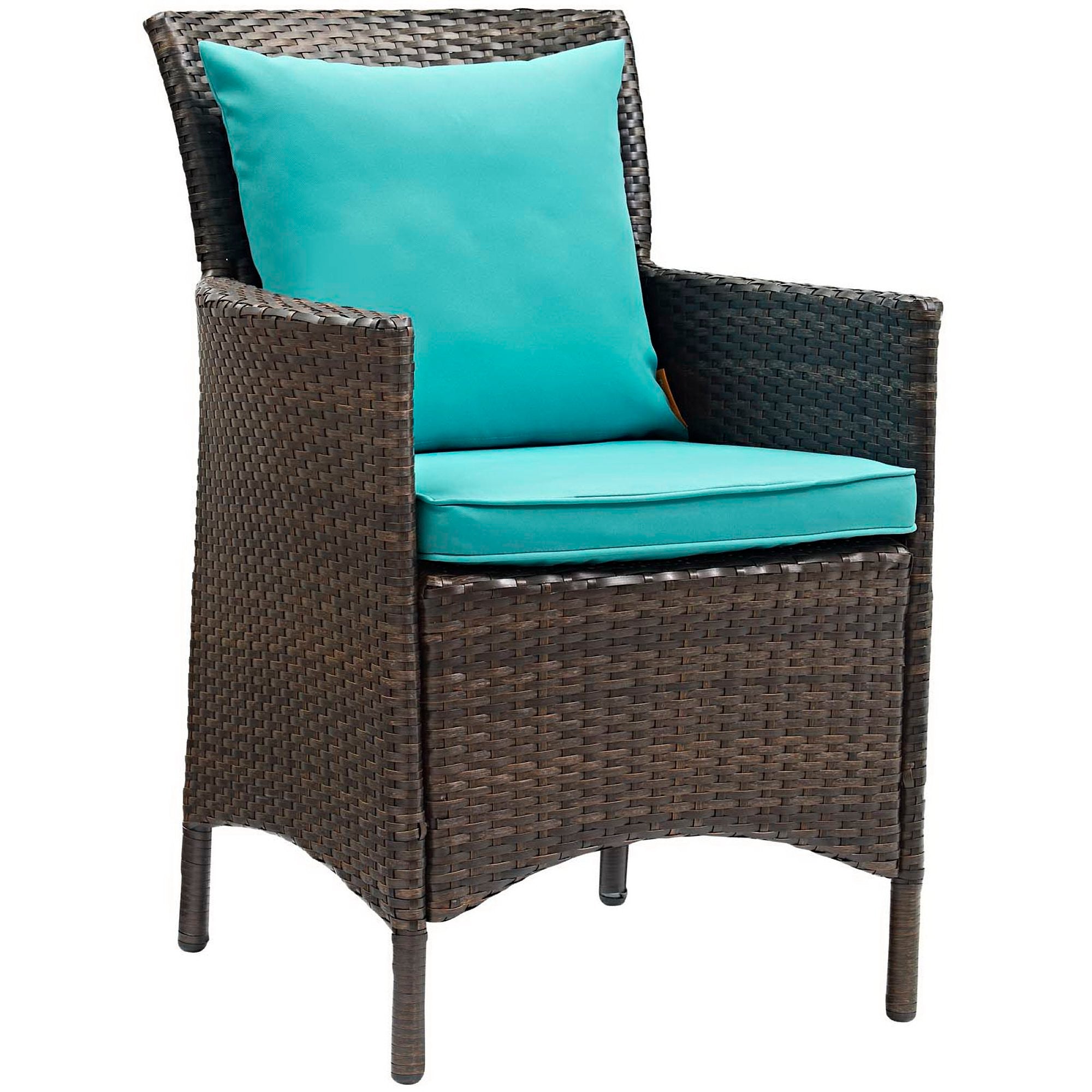 Conduit Outdoor Wicker Rattan Dining Armchair