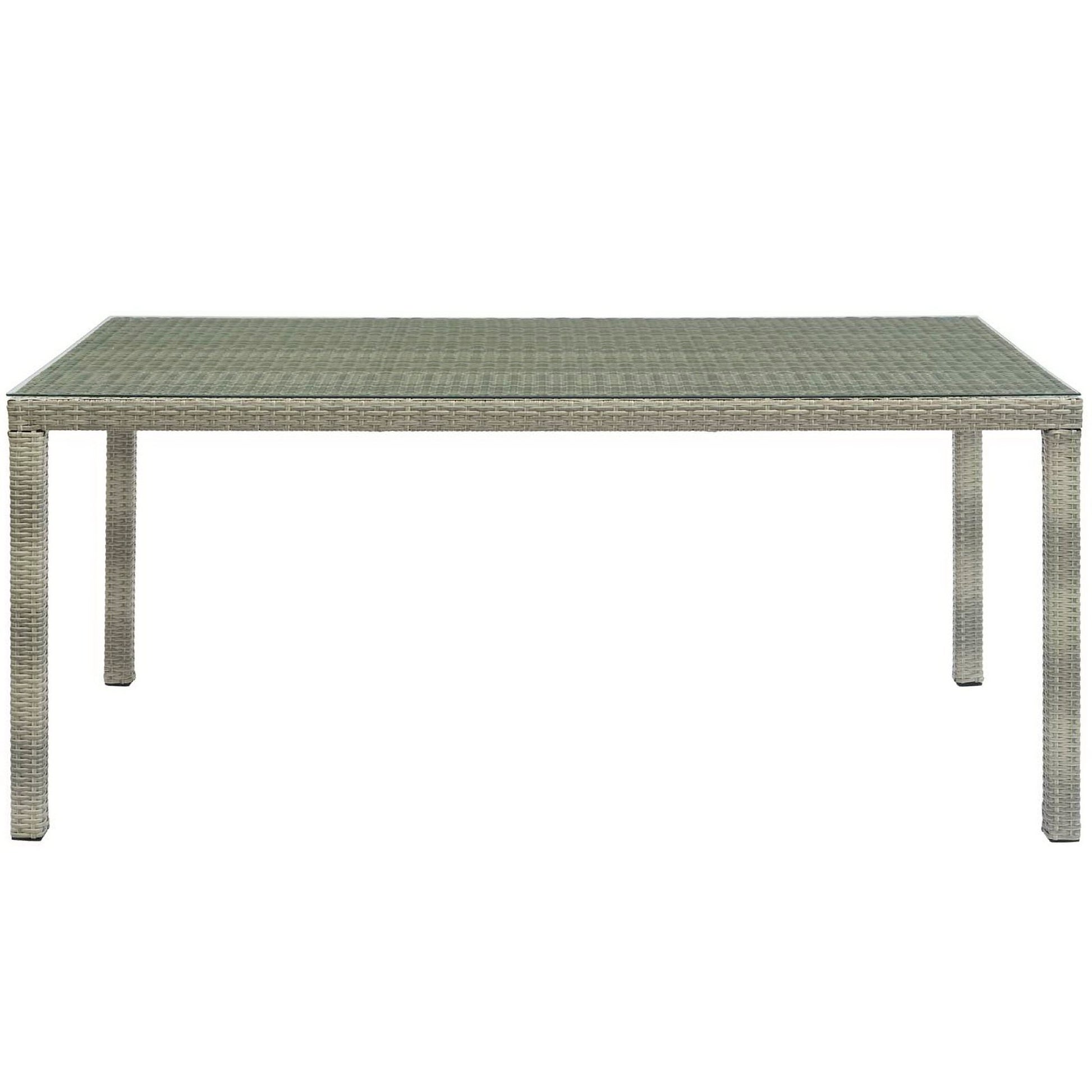 Conduit 70" Outdoor Patio Wicker Rattan Dining Table