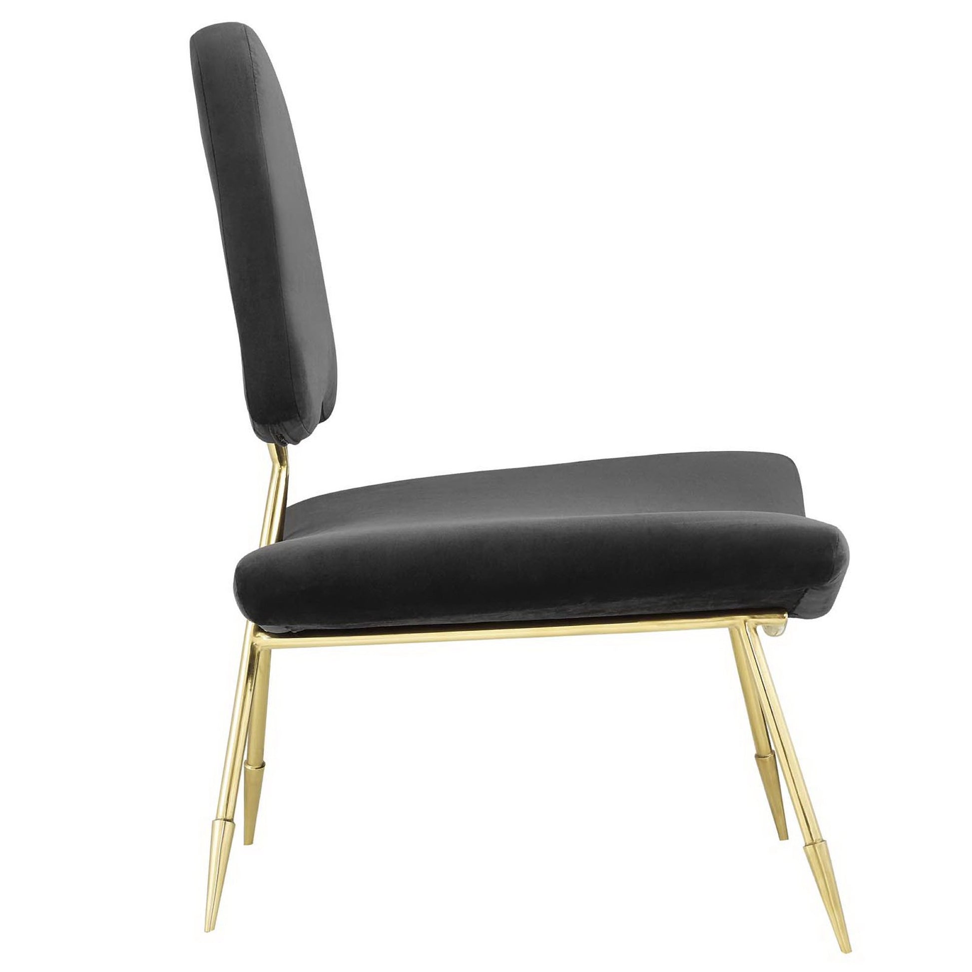 Ponder Performance Velvet Lounge Chair - Gray