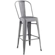 Promenade Bar Side Stool - Gunmetal