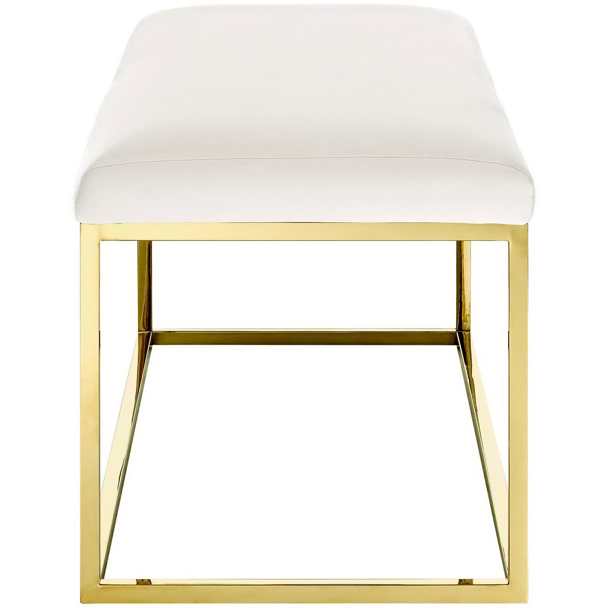 Anticipate Fabric Bench - Gold Navy