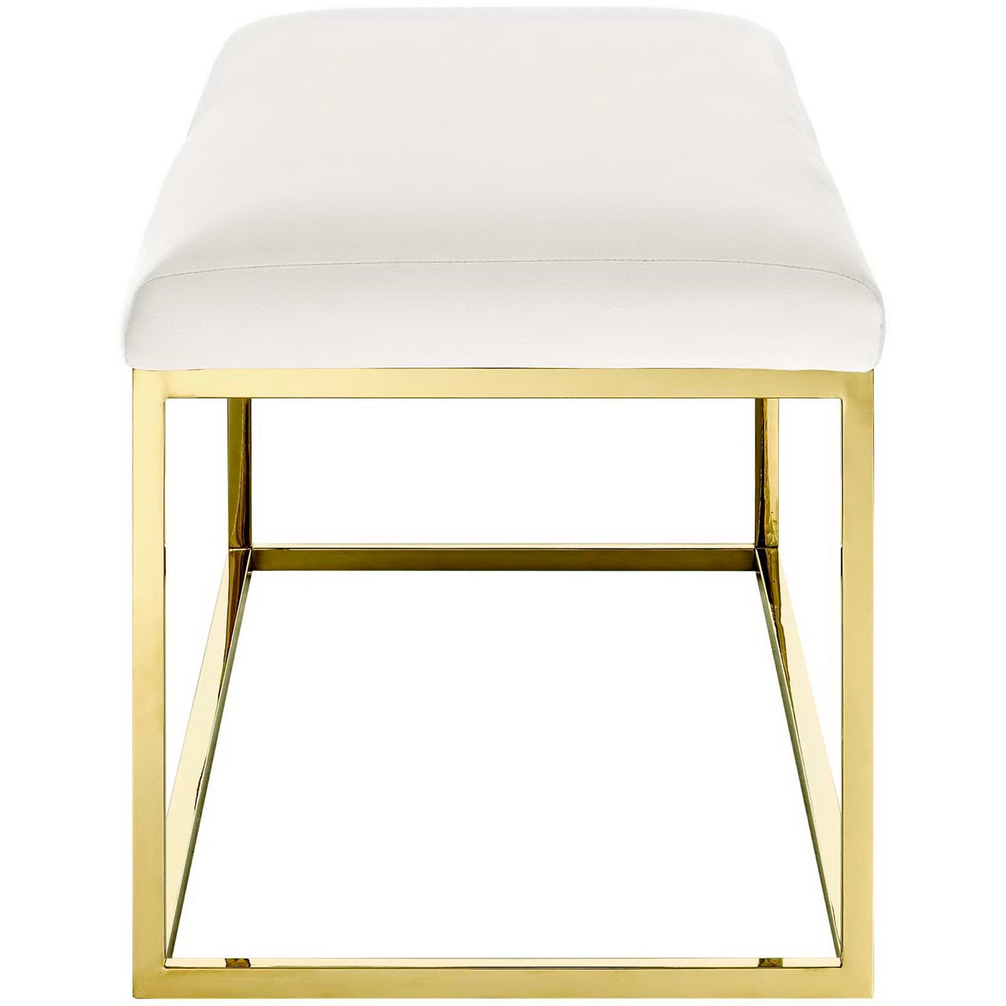 Anticipate Fabric Bench - Gold Navy