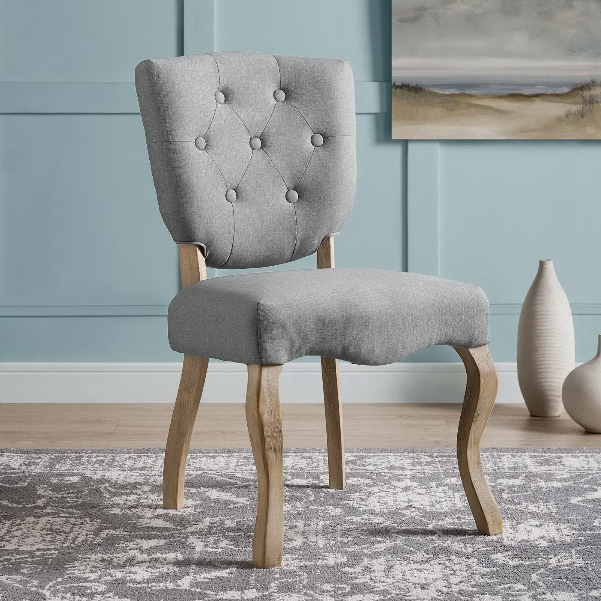 Array Vintage French Upholstered Dining Side Chair