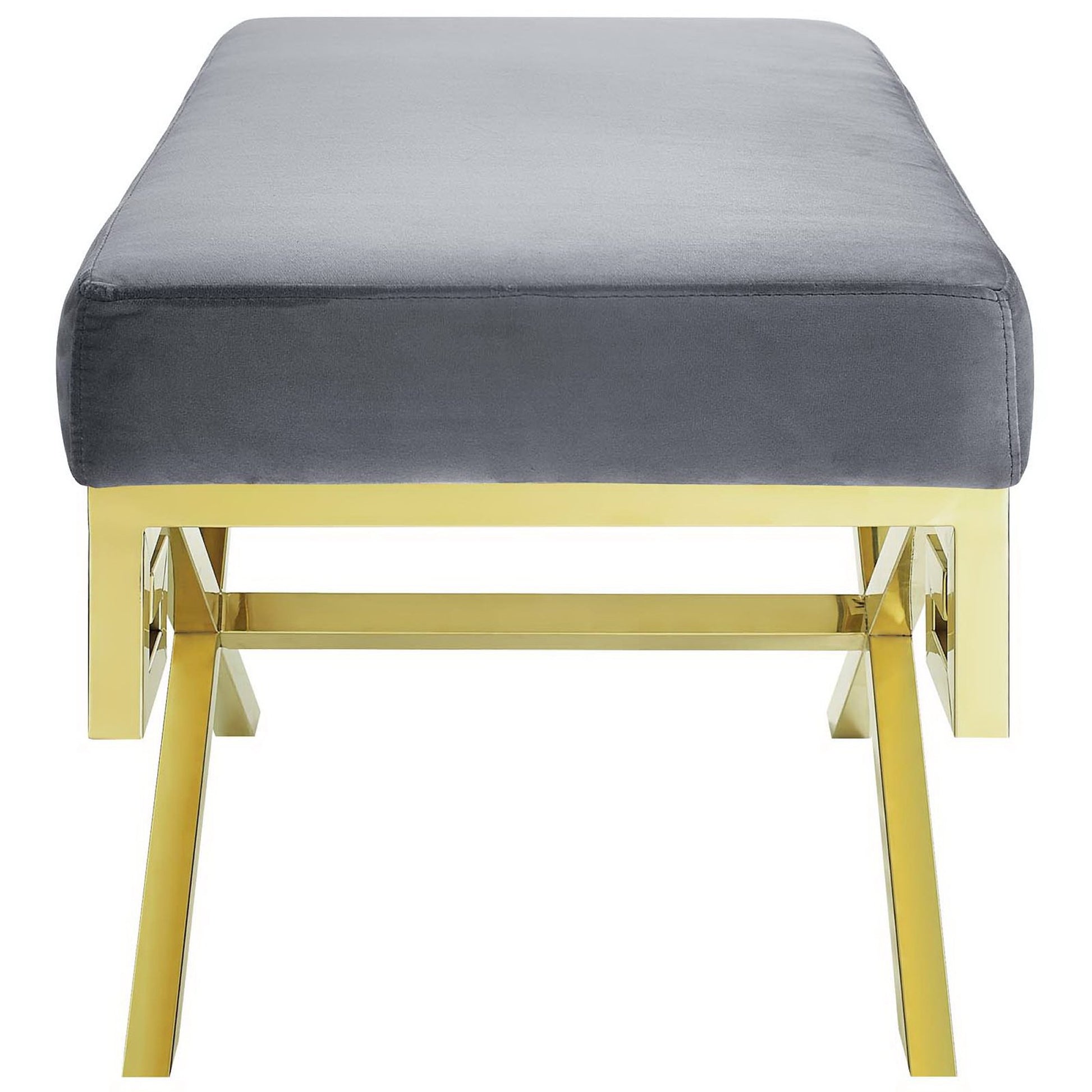 Rove Velvet Performance Velvet Bench - Sea Blue