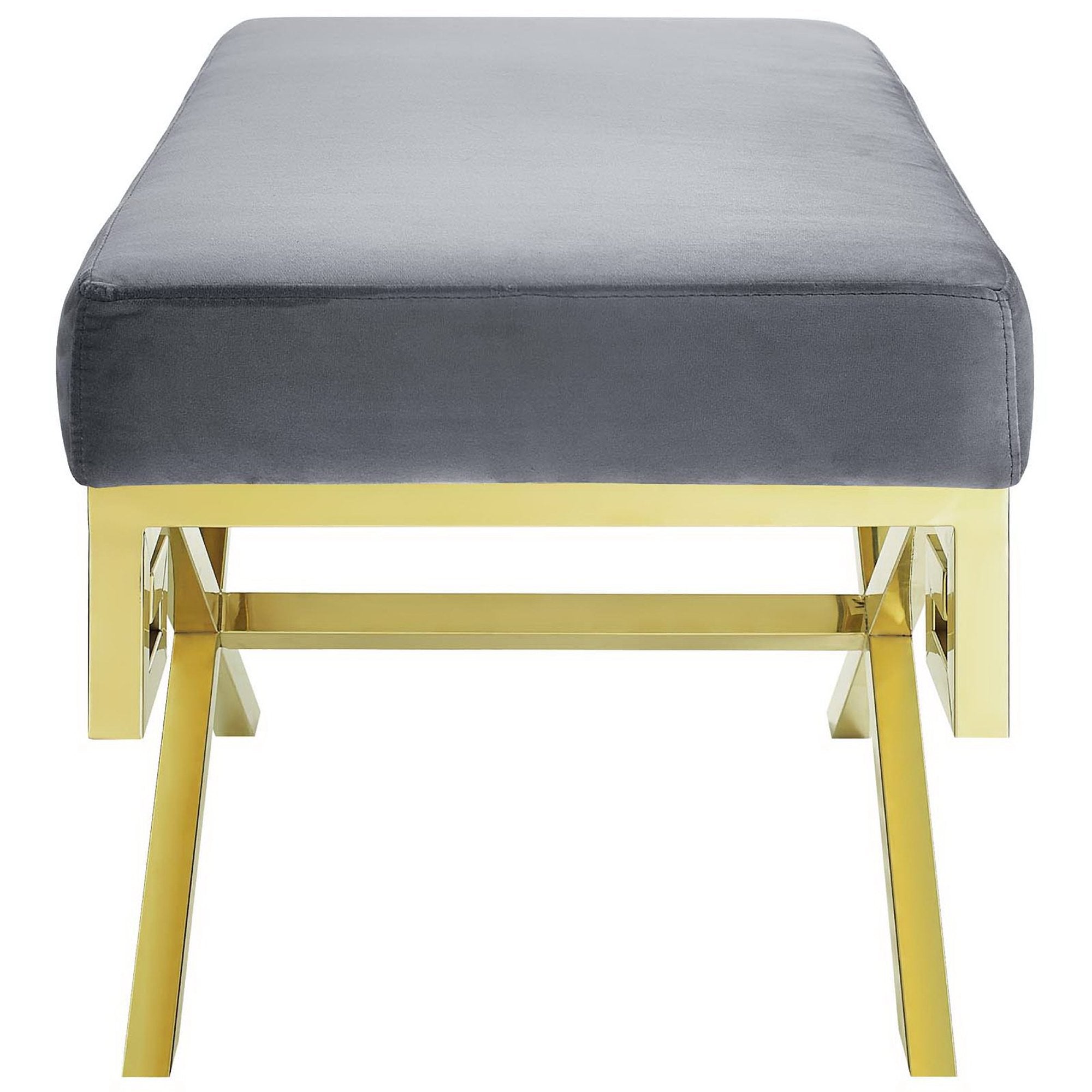 Rove Velvet Performance Velvet Bench - Sea Blue
