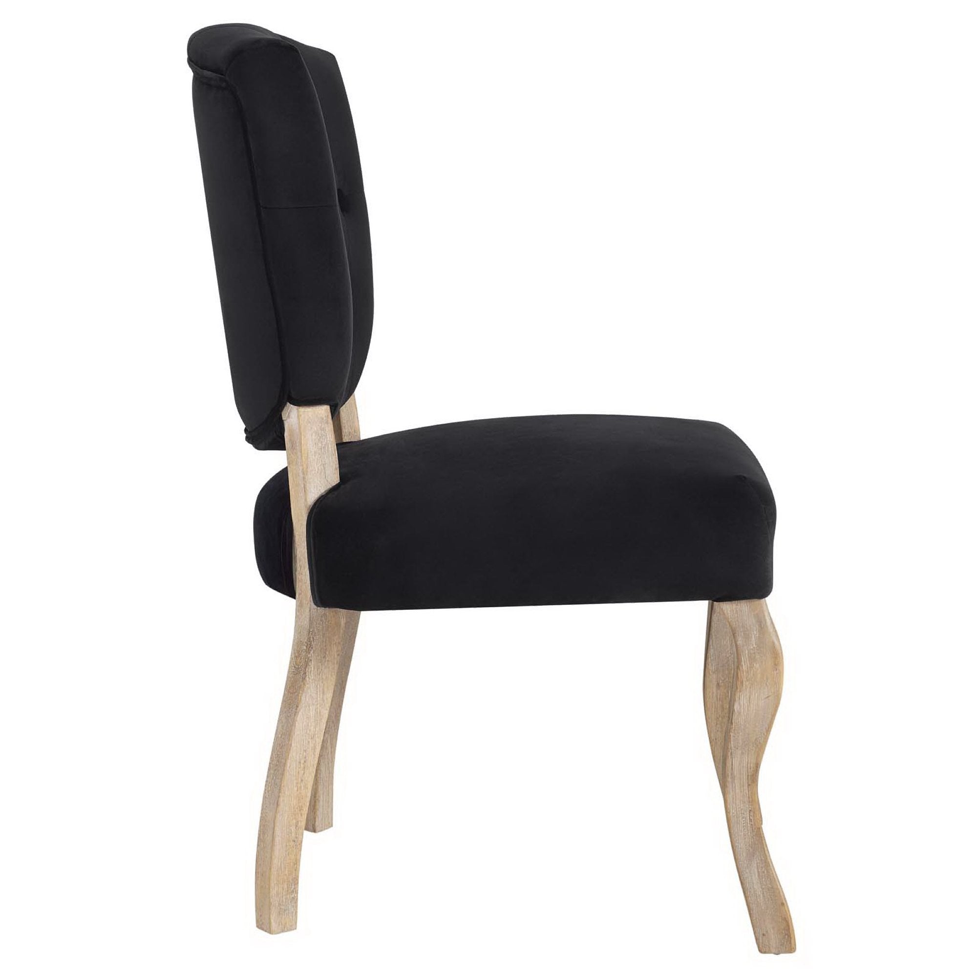 Array Vintage French Performance Velvet Dining Side Chair - Gray
