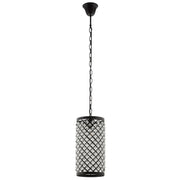 Reflect Glass and Metal Pendant Chandelier - Black