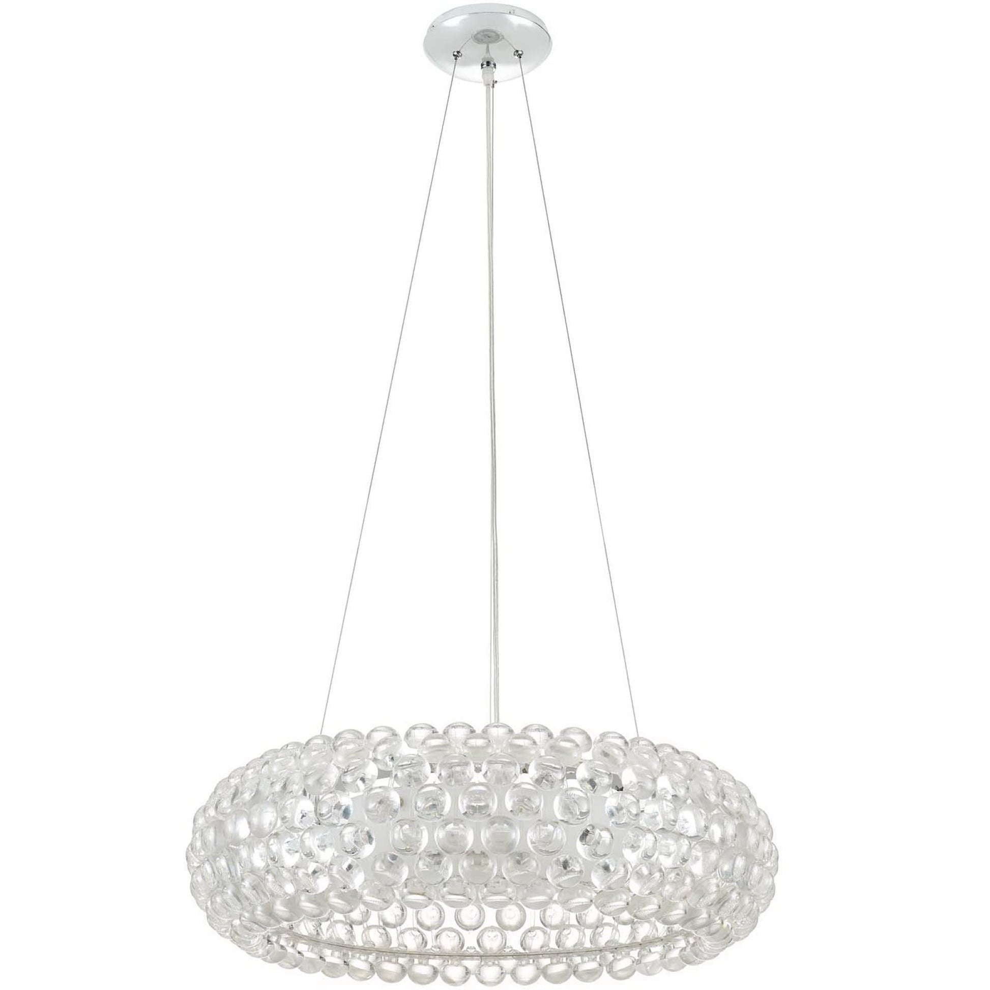 Halo 25" Pendant Chandelier - Clear