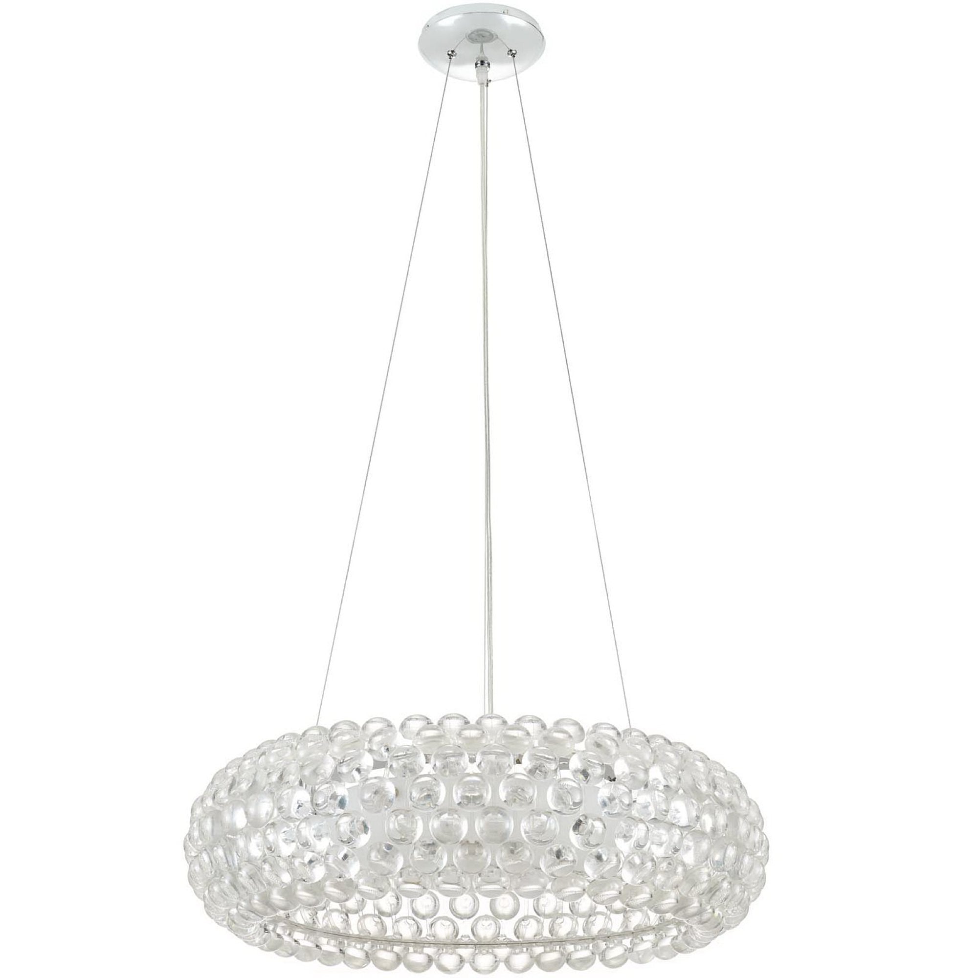 Halo 25" Pendant Chandelier - Clear