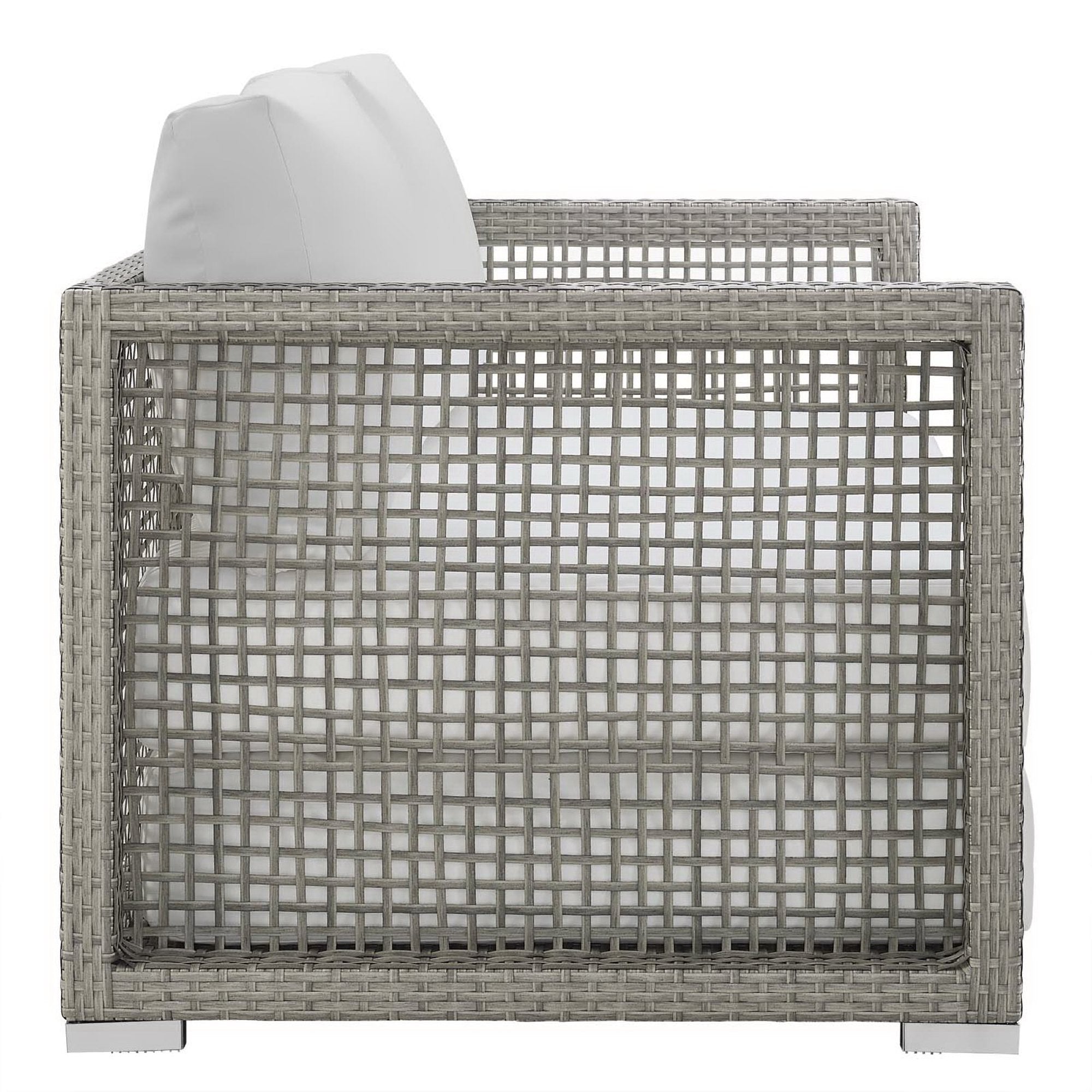 Aura Outdoor Patio Wicker Rattan Loveseat