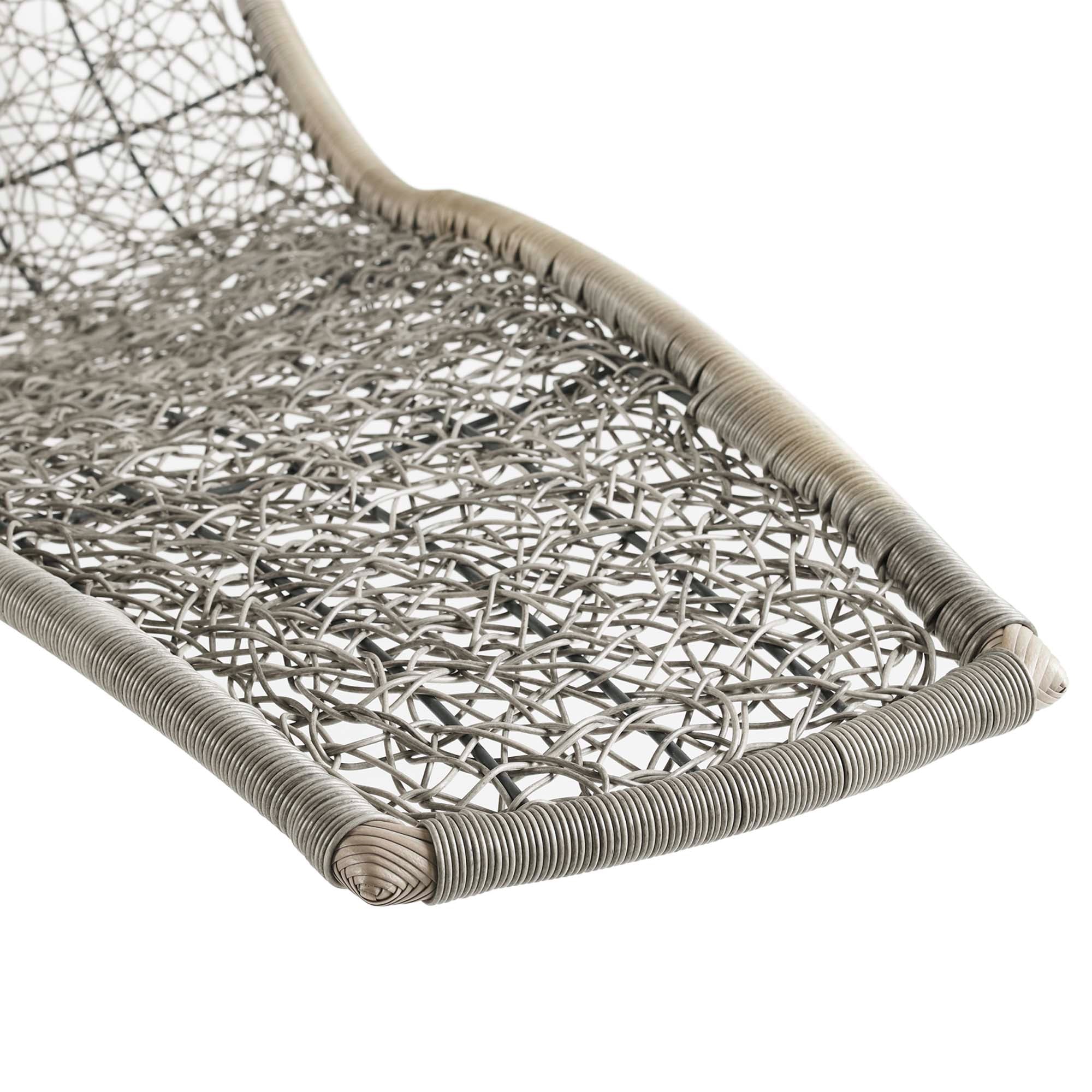 Landscape Hanging Chaise Lounge Outdoor Swing Chair - Light Gray Red