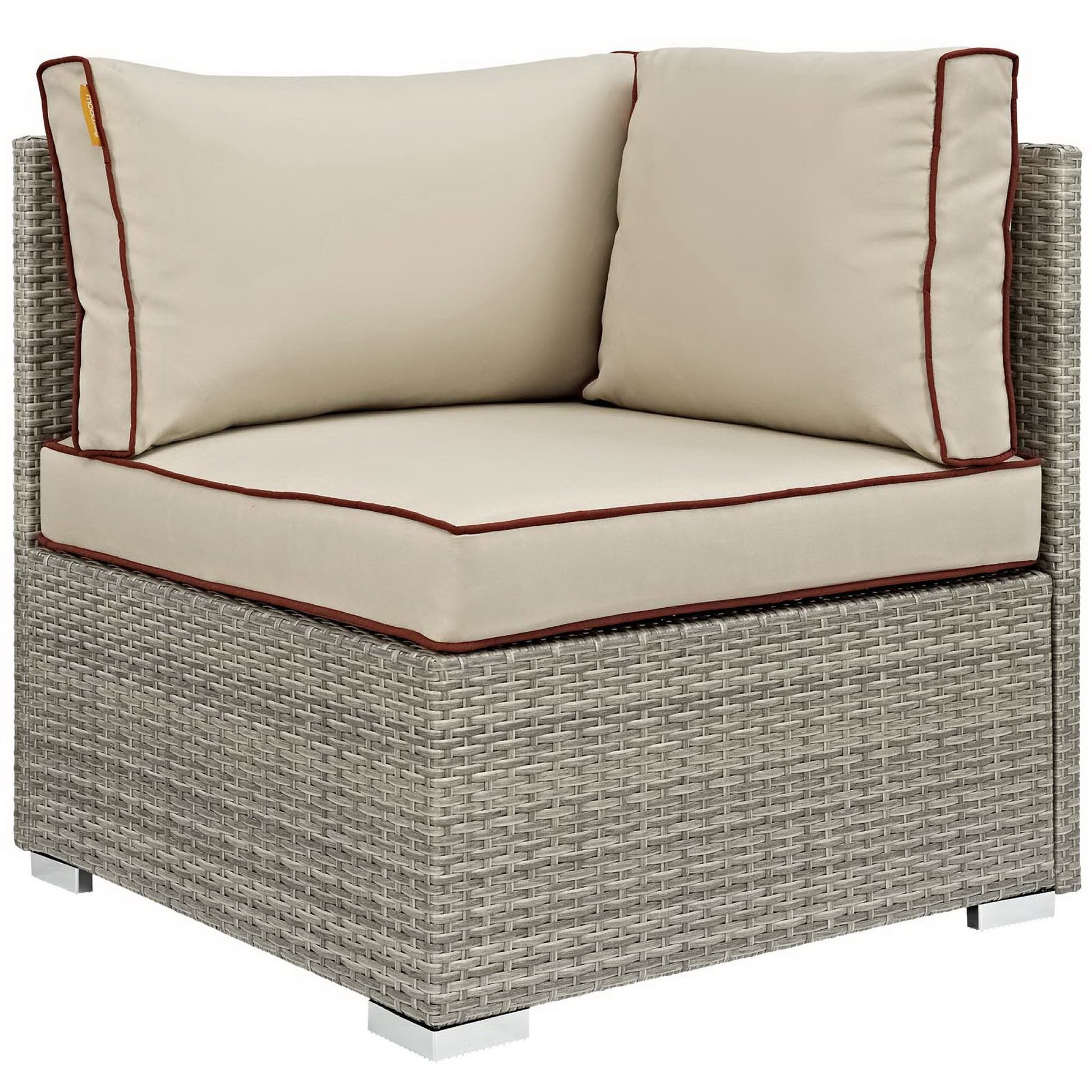 Repose Outdoor Patio Corner - Light Gray Beige