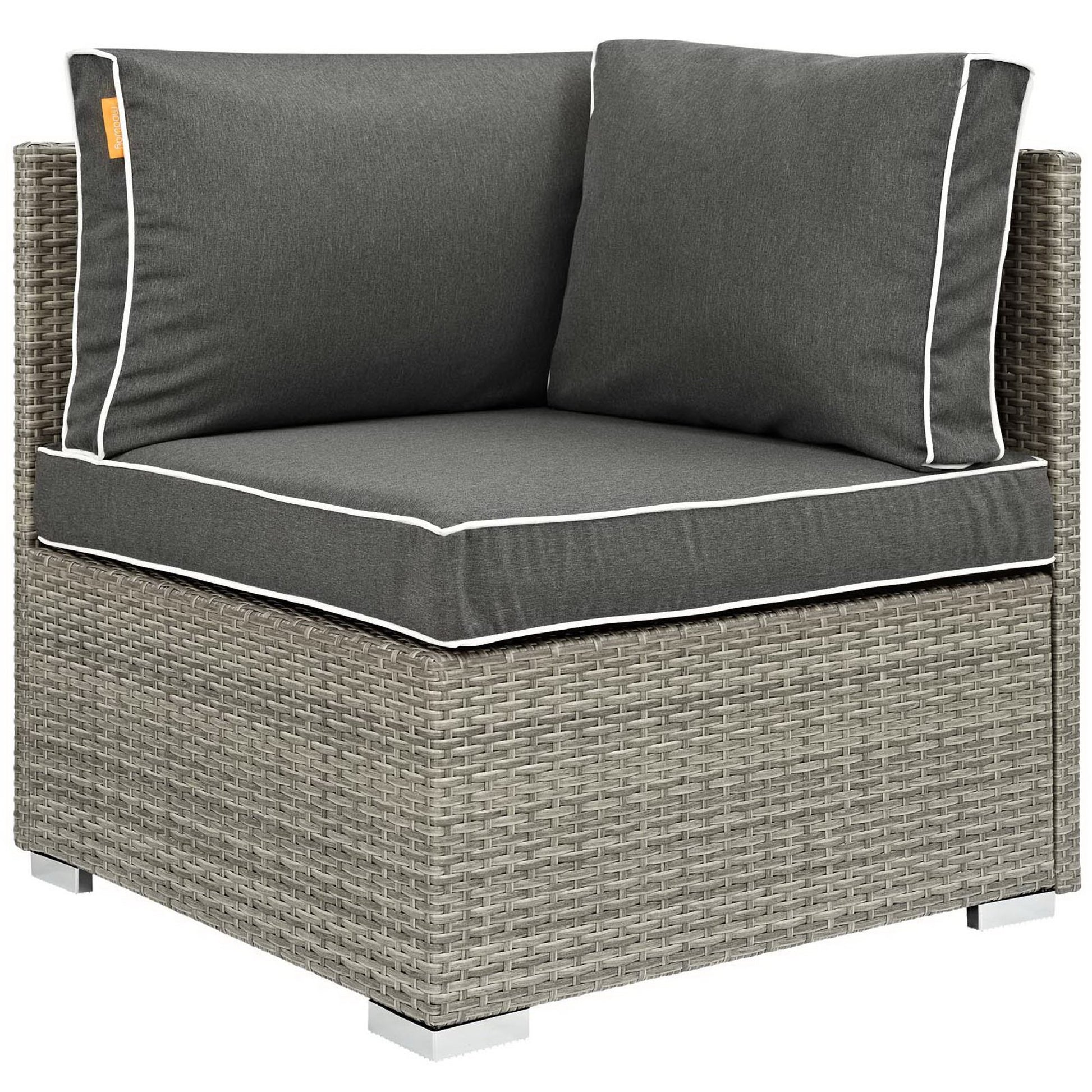 Repose Outdoor Patio Corner - Light Gray Navy