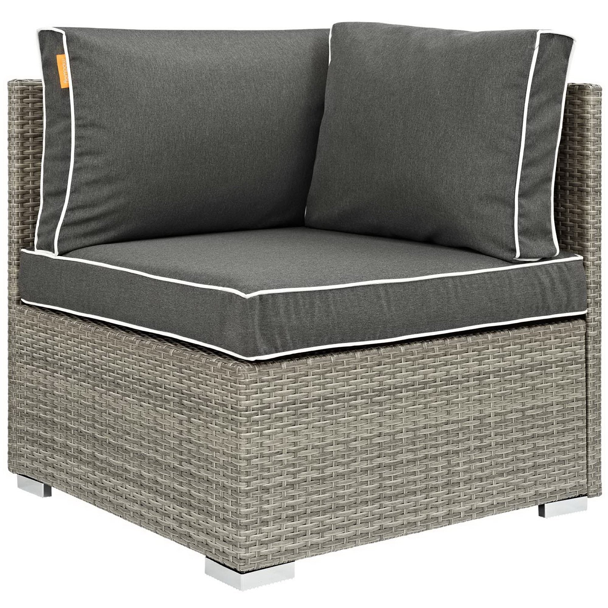 Repose Outdoor Patio Corner - Light Gray Navy
