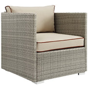 Repose Outdoor Patio Armchair - Light Gray Beige