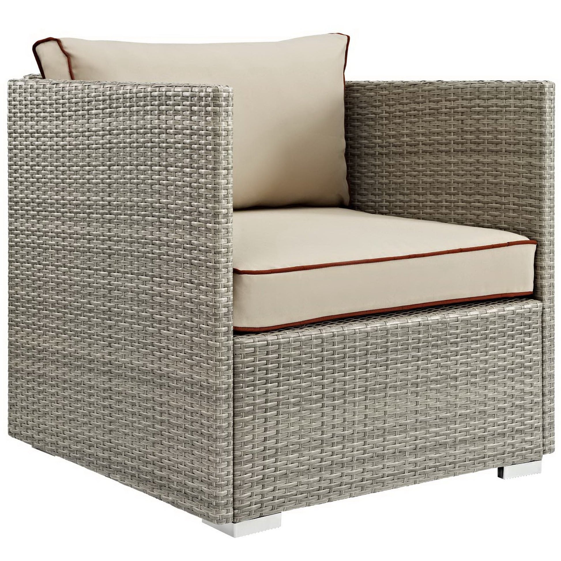 Repose Outdoor Patio Armchair - Light Gray Beige