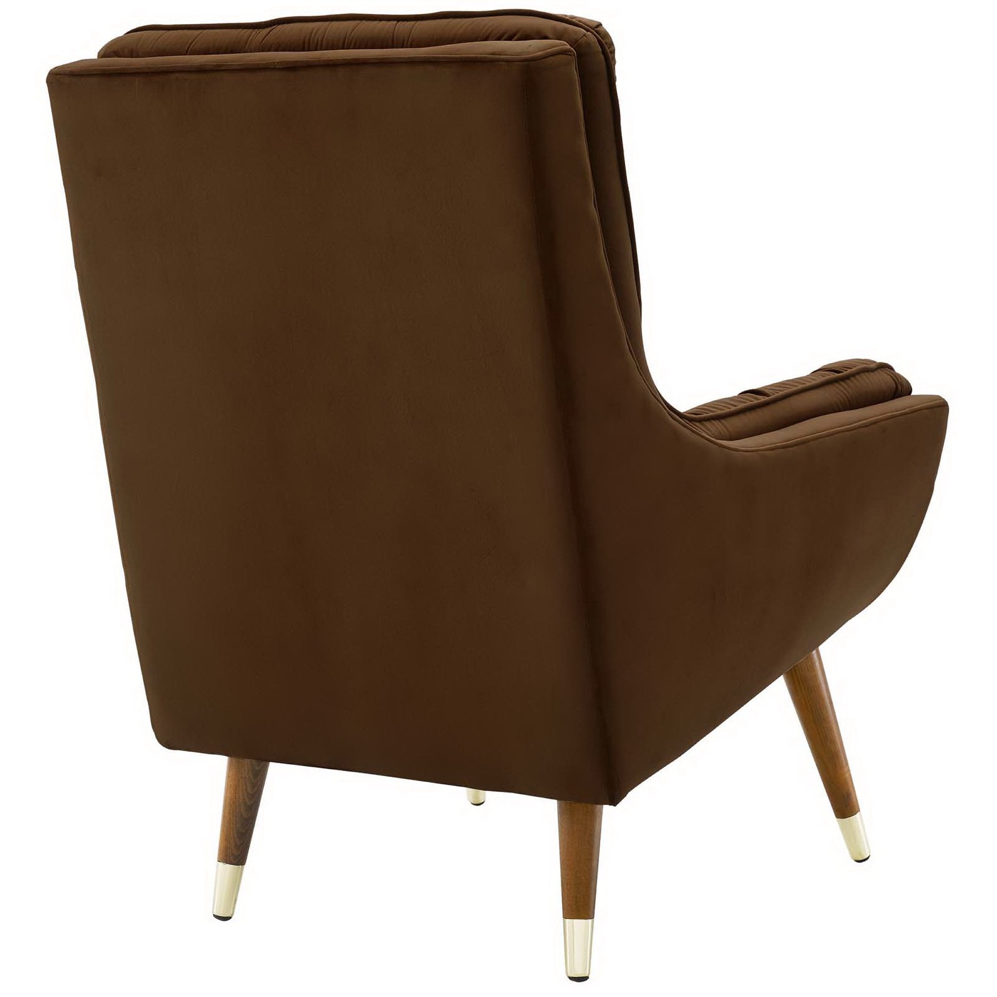 Suggest Button Tufted Performance Velvet Lounge Chair - Navy