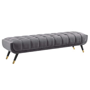 Adept Performance Velvet Bench - Gray