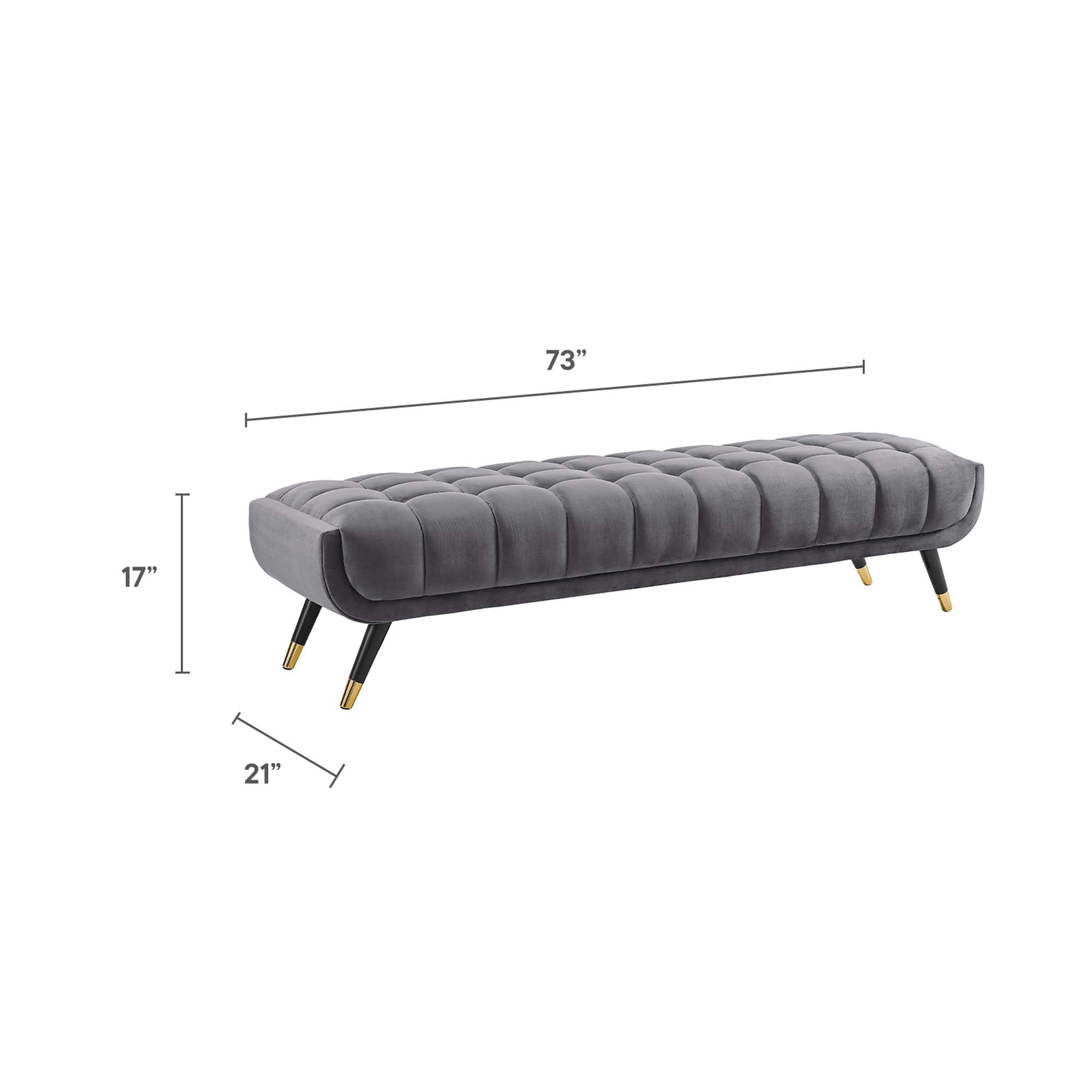 Adept Performance Velvet Bench - Ivory