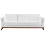 Chance Upholstered Fabric Sofa - White