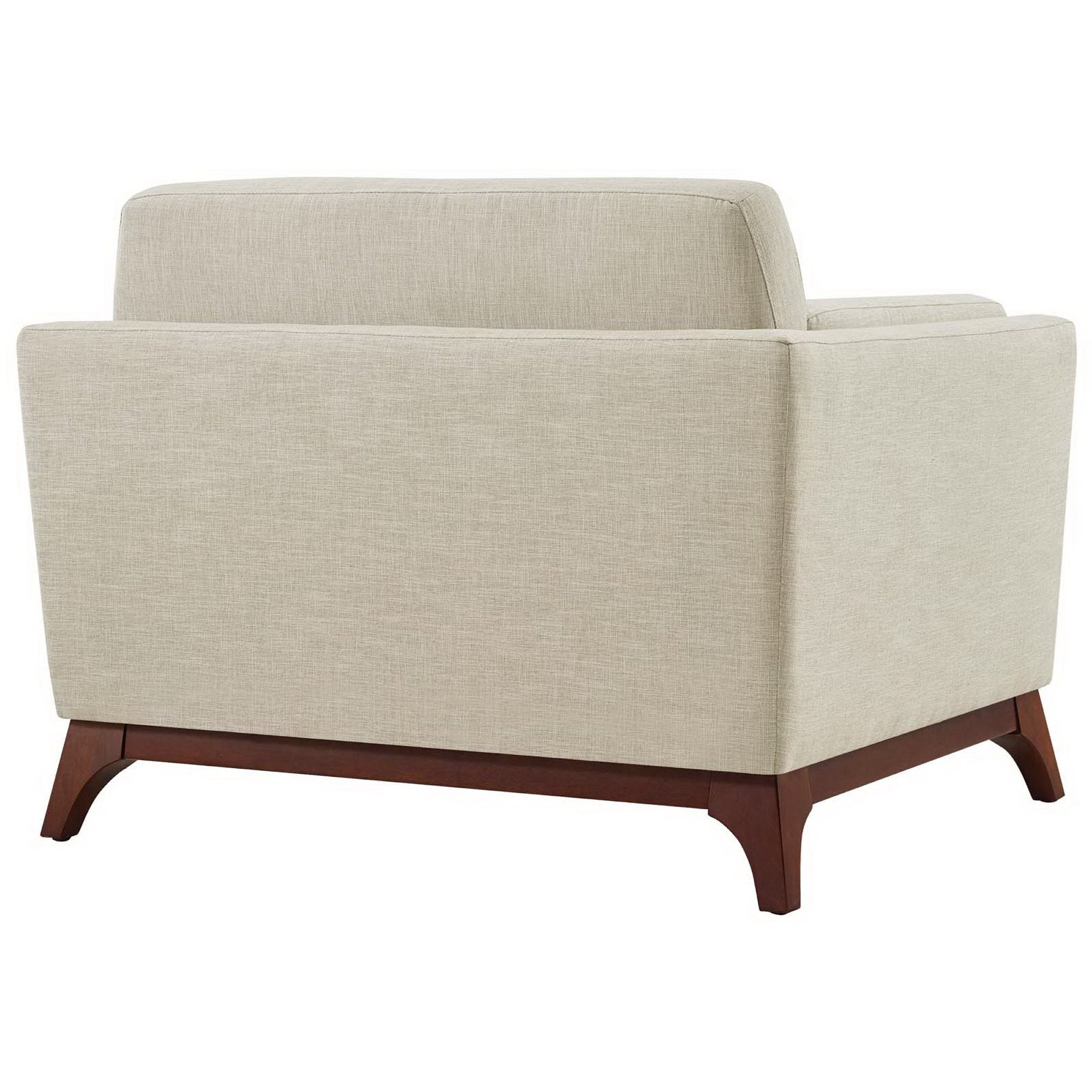 Chance Upholstered Fabric Armchair - White