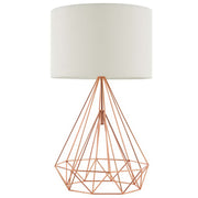 Precious Rose Gold Table Lamp - Yellow