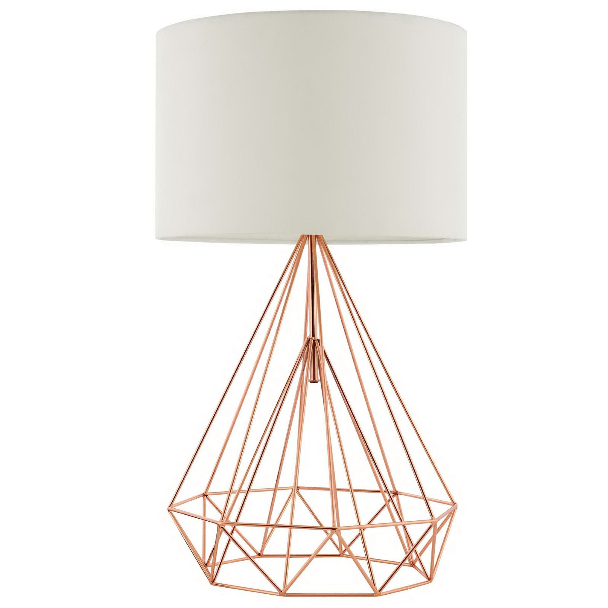 Precious Rose Gold Table Lamp - Yellow