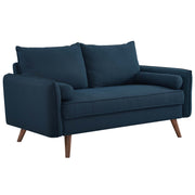Revive Upholstered Fabric Loveseat - Azure