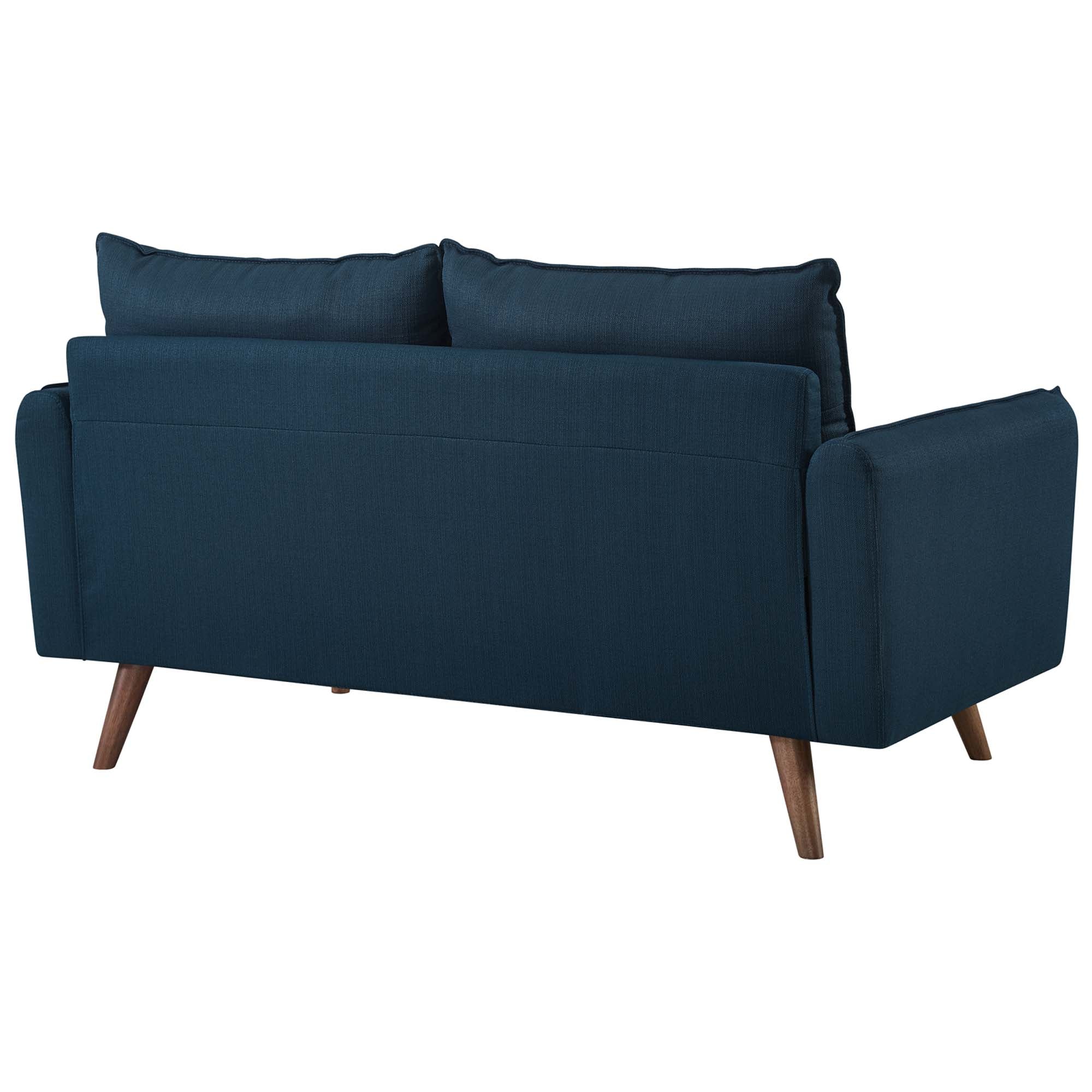 Revive Upholstered Fabric Loveseat - Teal