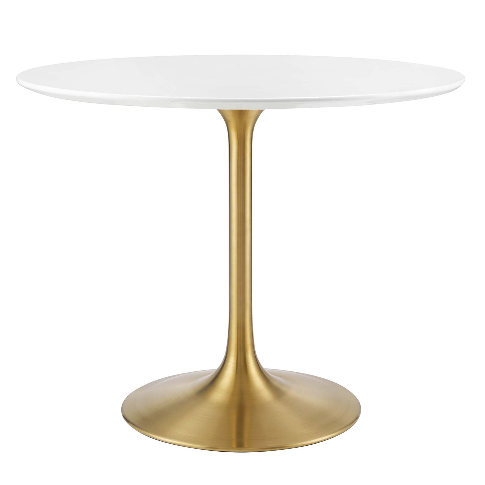 Lippa 36" Round Wood Dining Table - Gold White