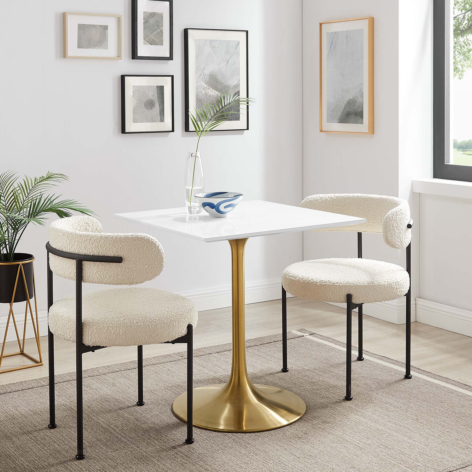 Lippa 28" Square Wood Dining Table