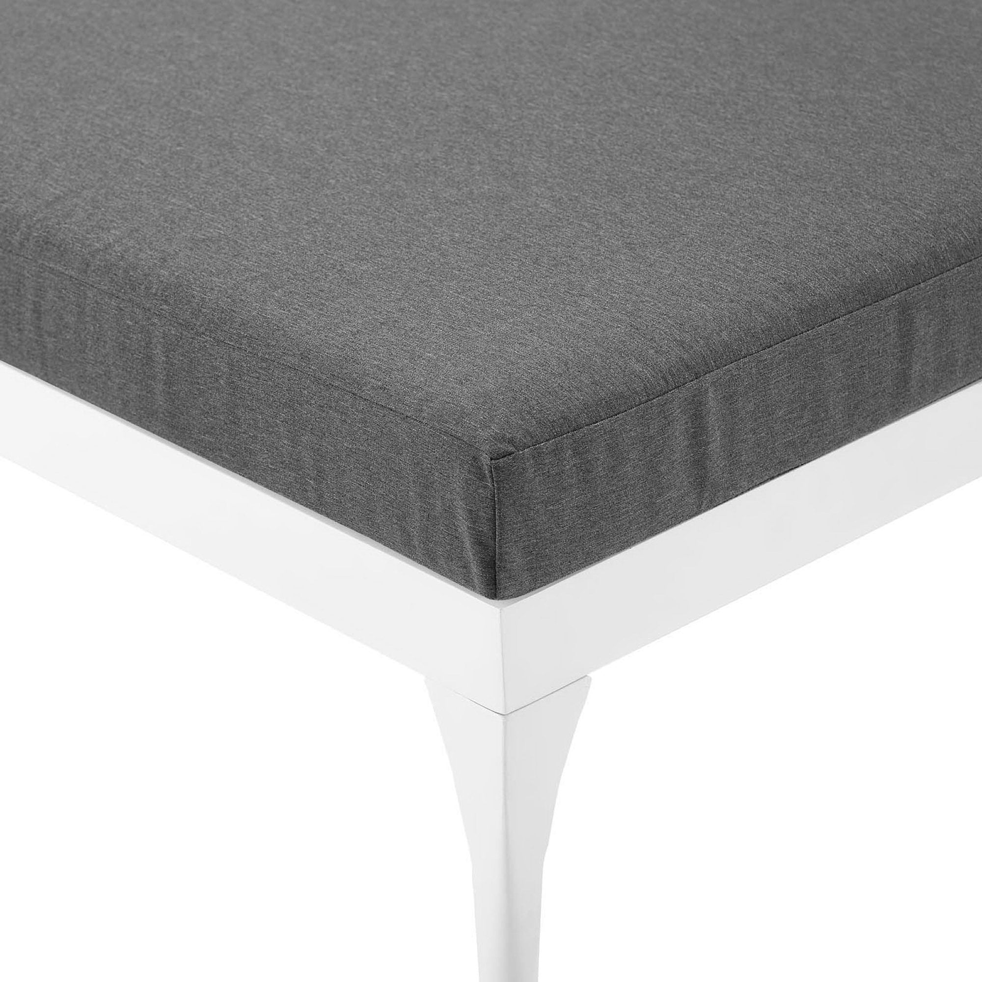 Perspective Cushion Outdoor Patio Chaise Lounge Chair - White Striped Navy