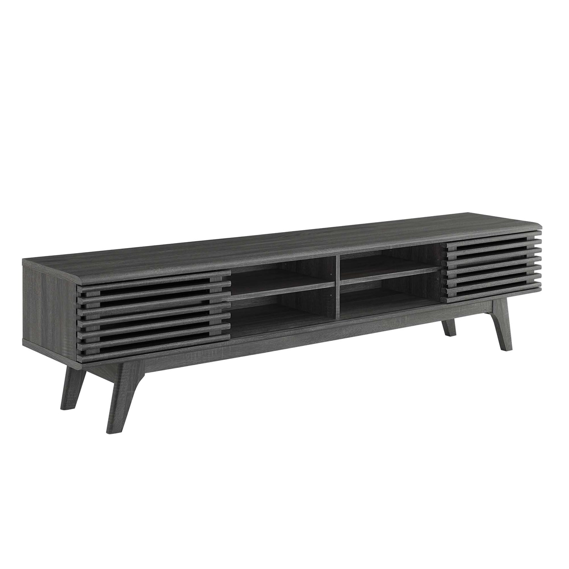Render 70" Entertainment Center TV Stand - Charcoal
