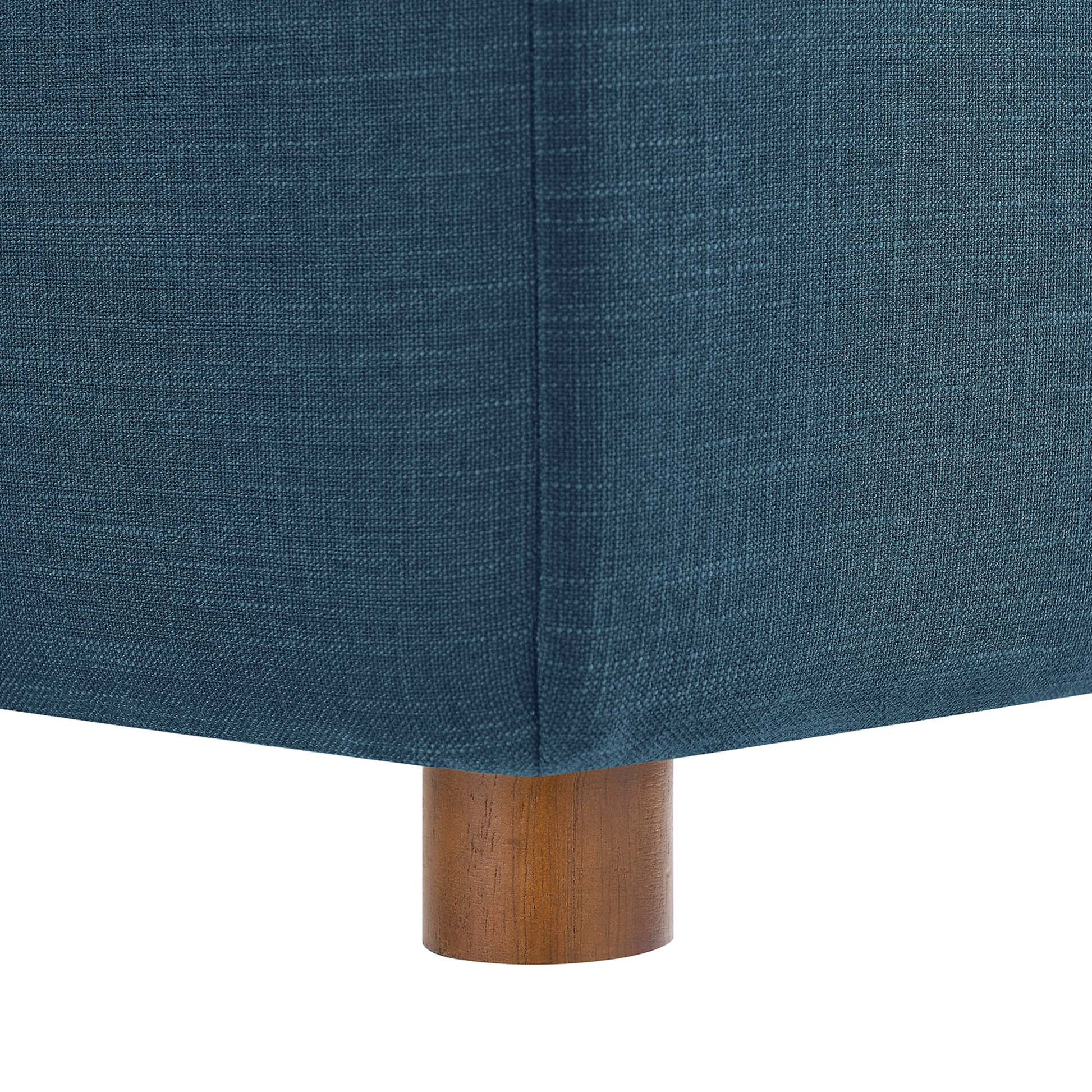 Commix Down Filled Overstuffed Ottoman - Pure White