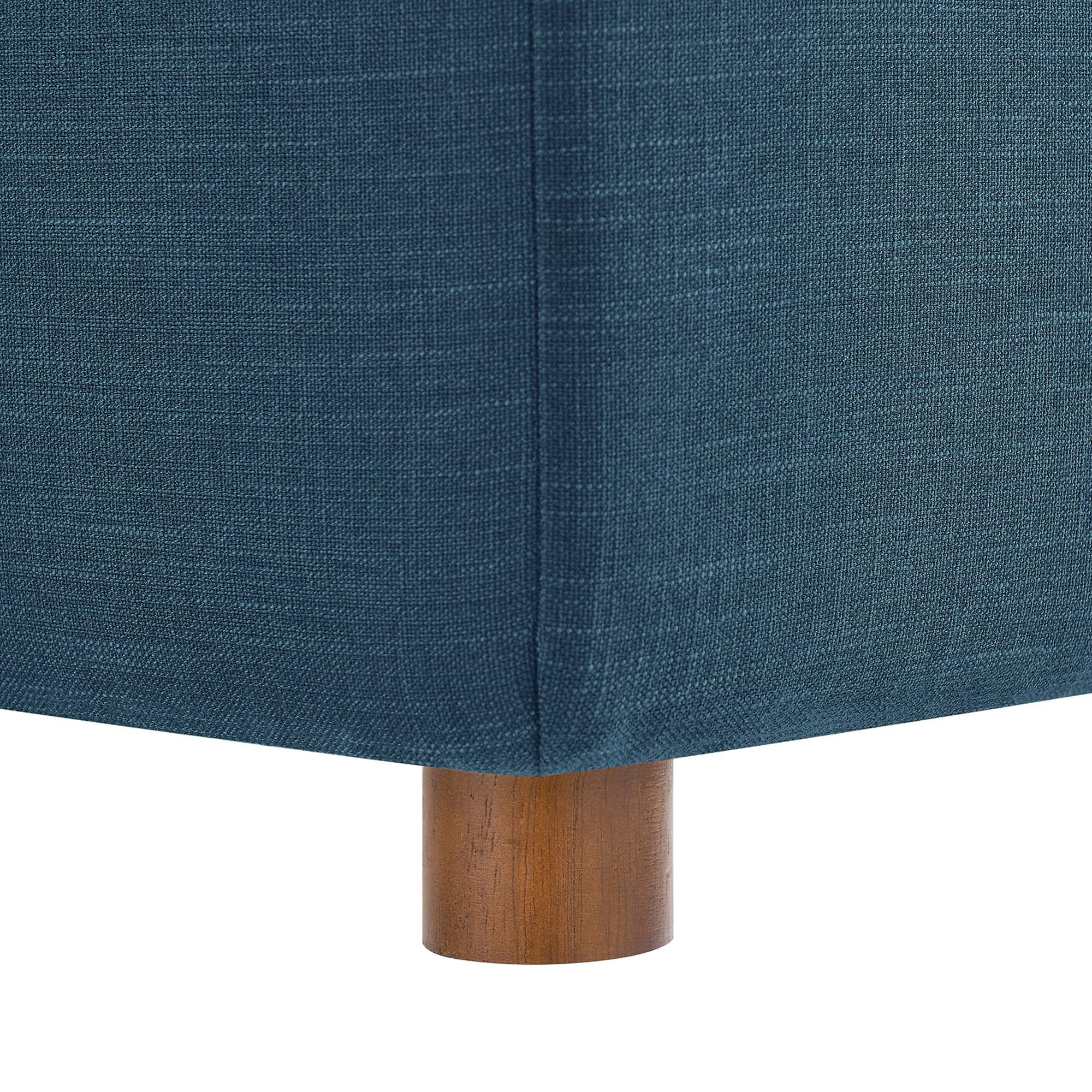 Commix Down Filled Overstuffed Ottoman - Pure White