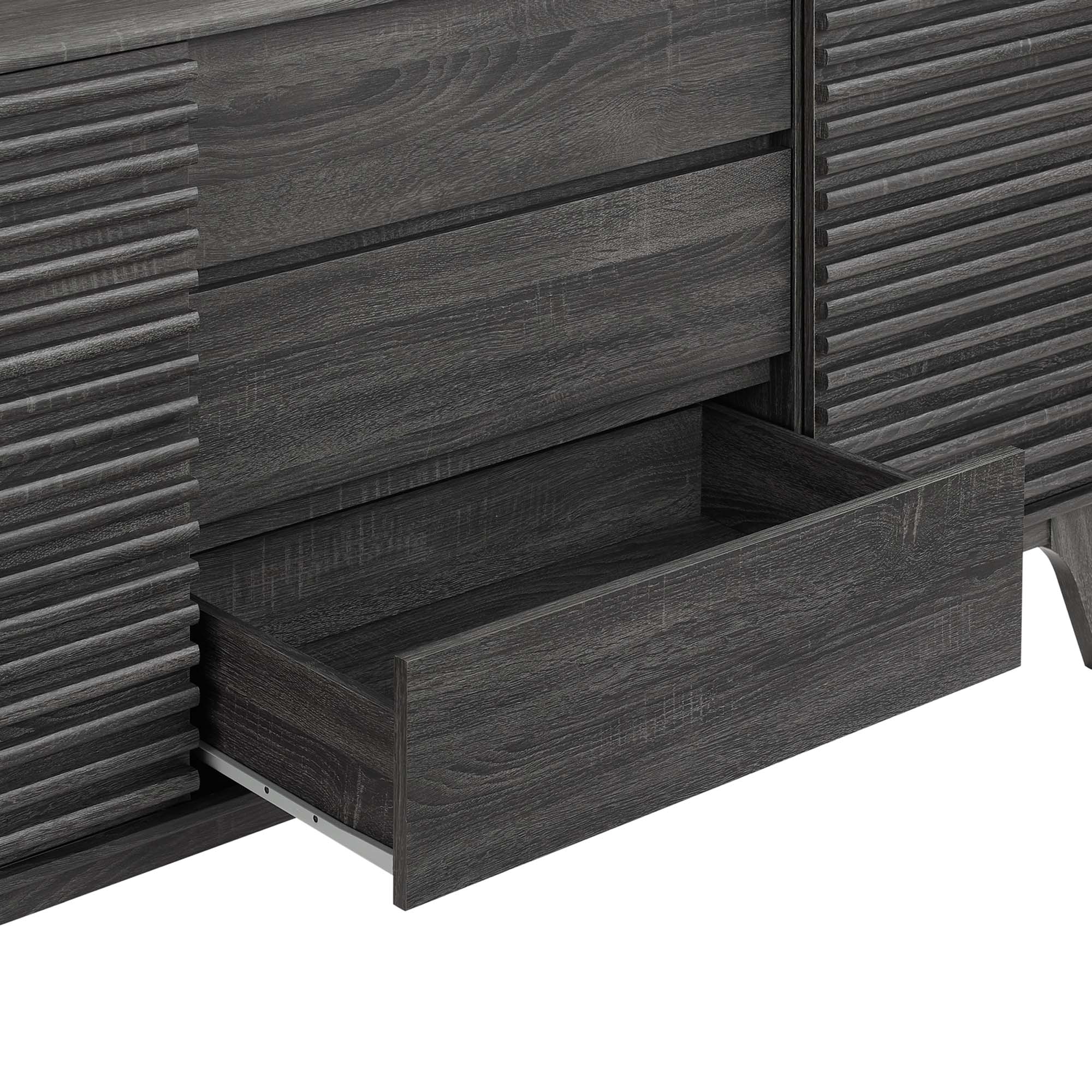 Render 63" Sideboard Buffet Table or TV Stand - Oak