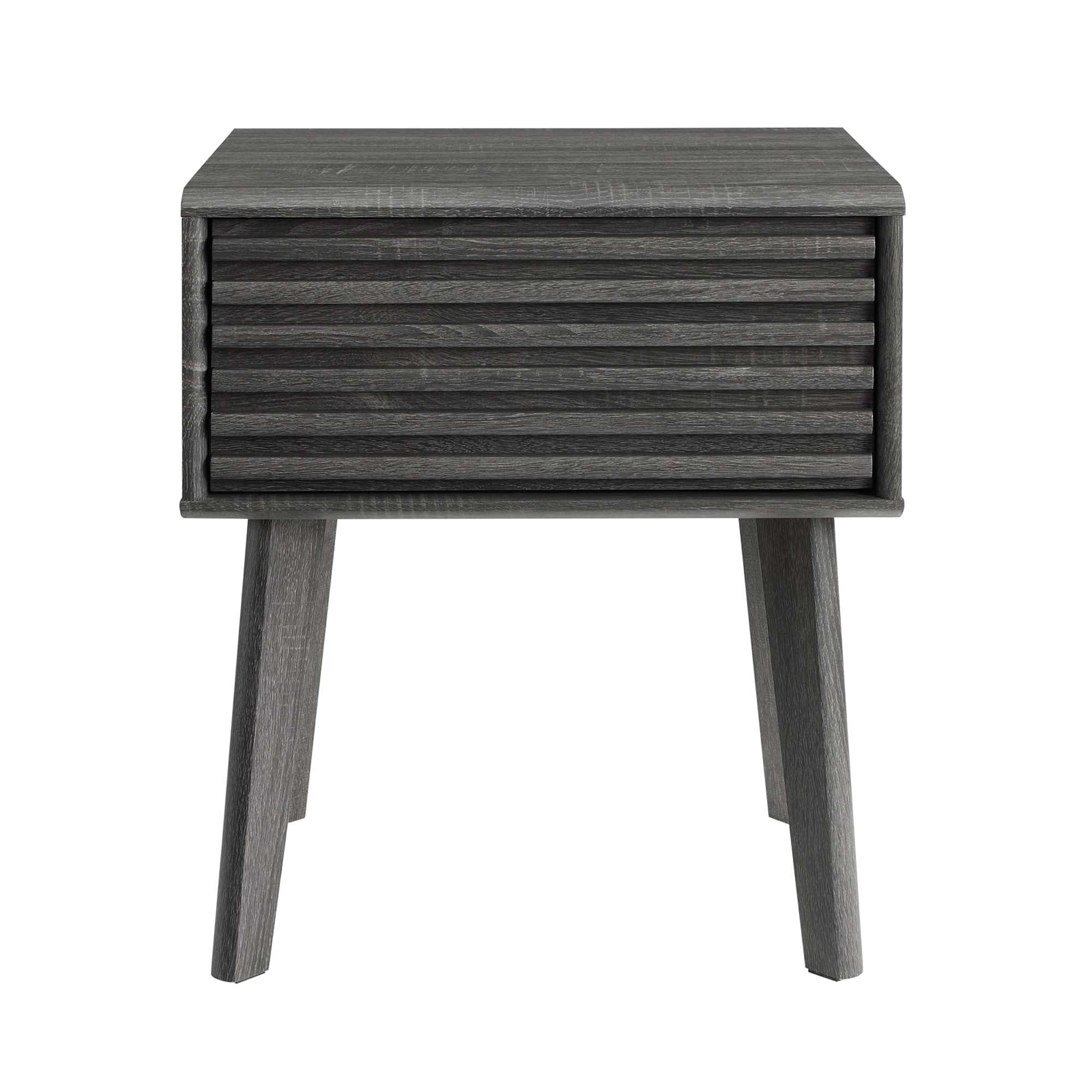 Render End Table - Walnut White