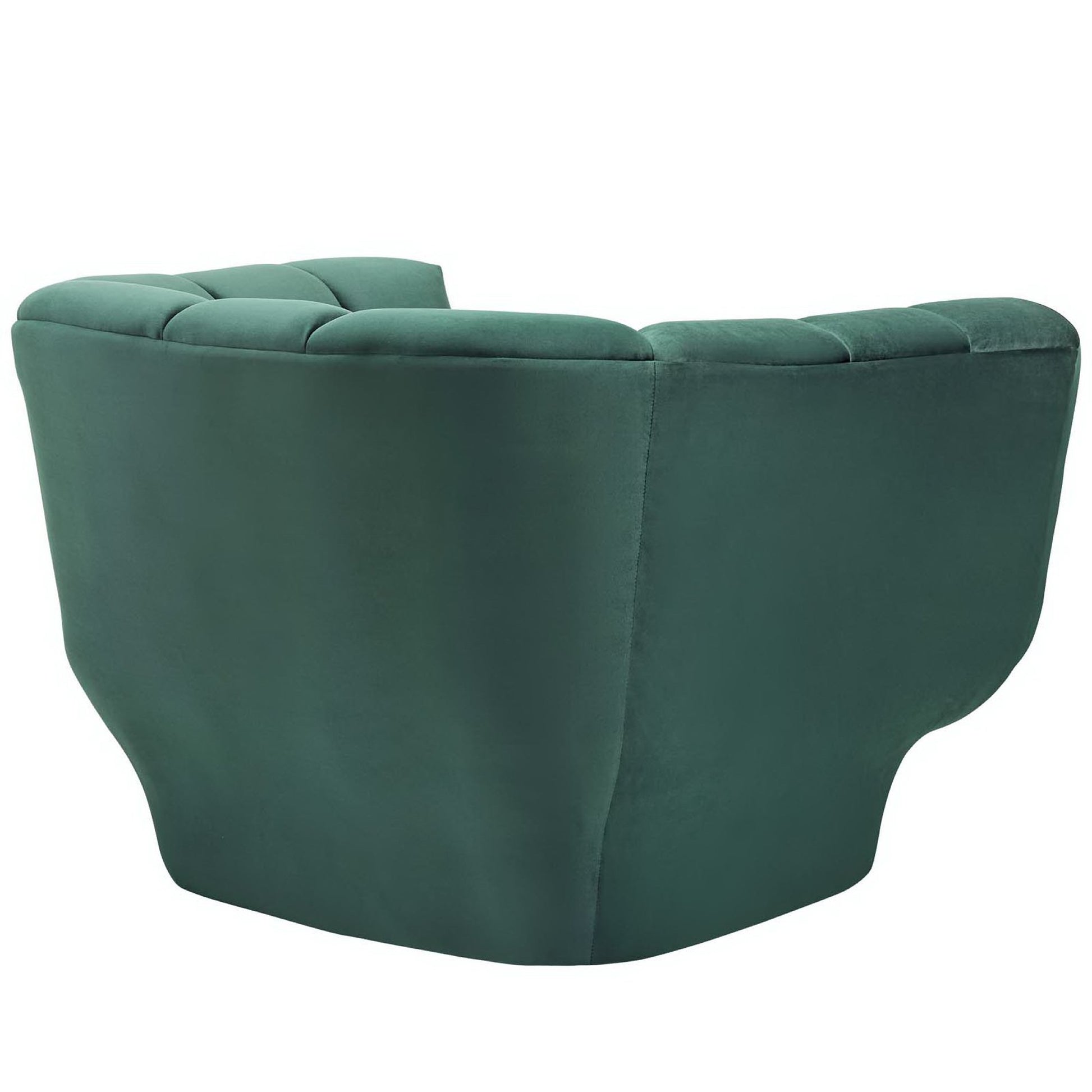 Entertain Vertical Channel Tufted Performance Velvet Armchair - Gray