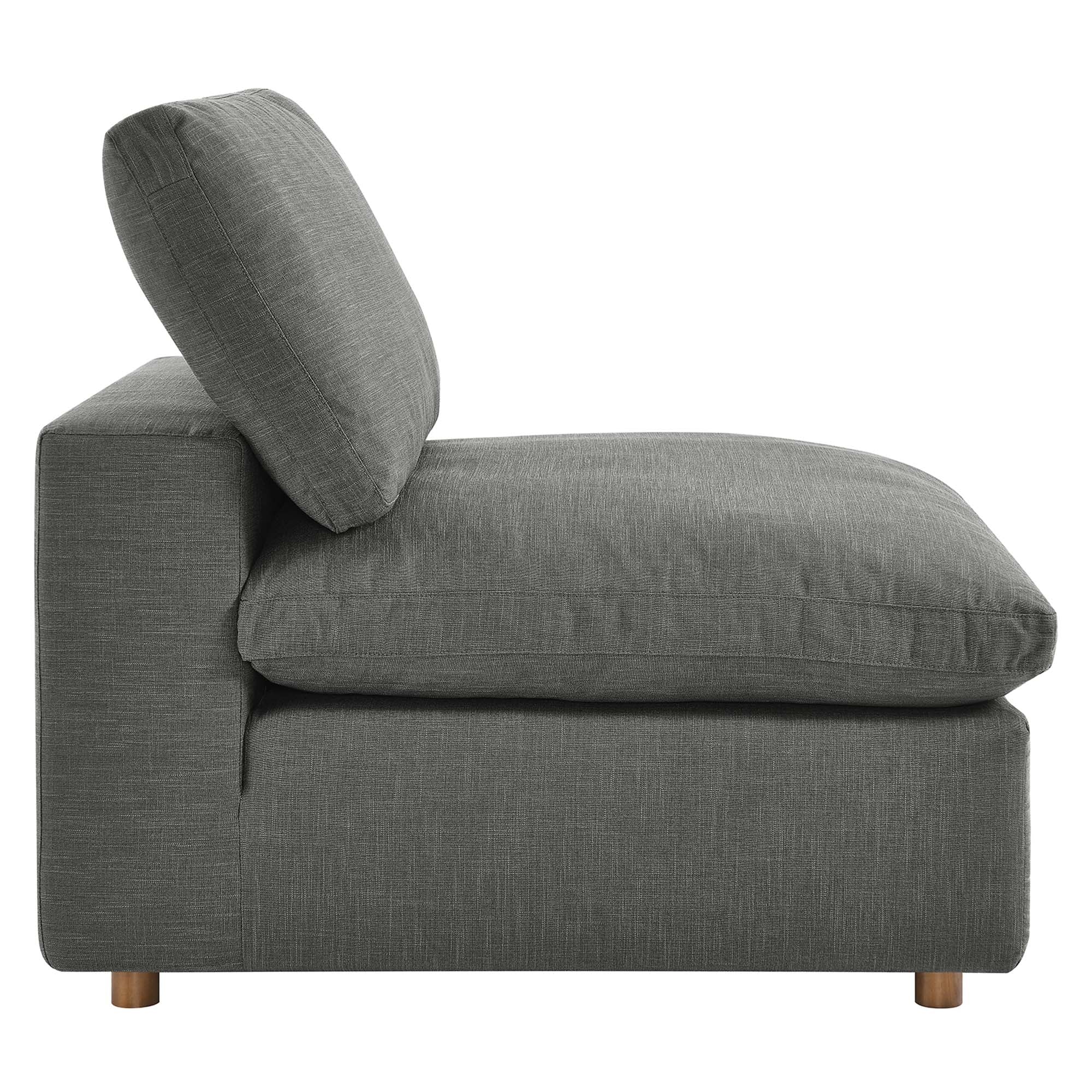 Commix 5-Piece Down Filled Overstuffed Armless Sectional Sofa