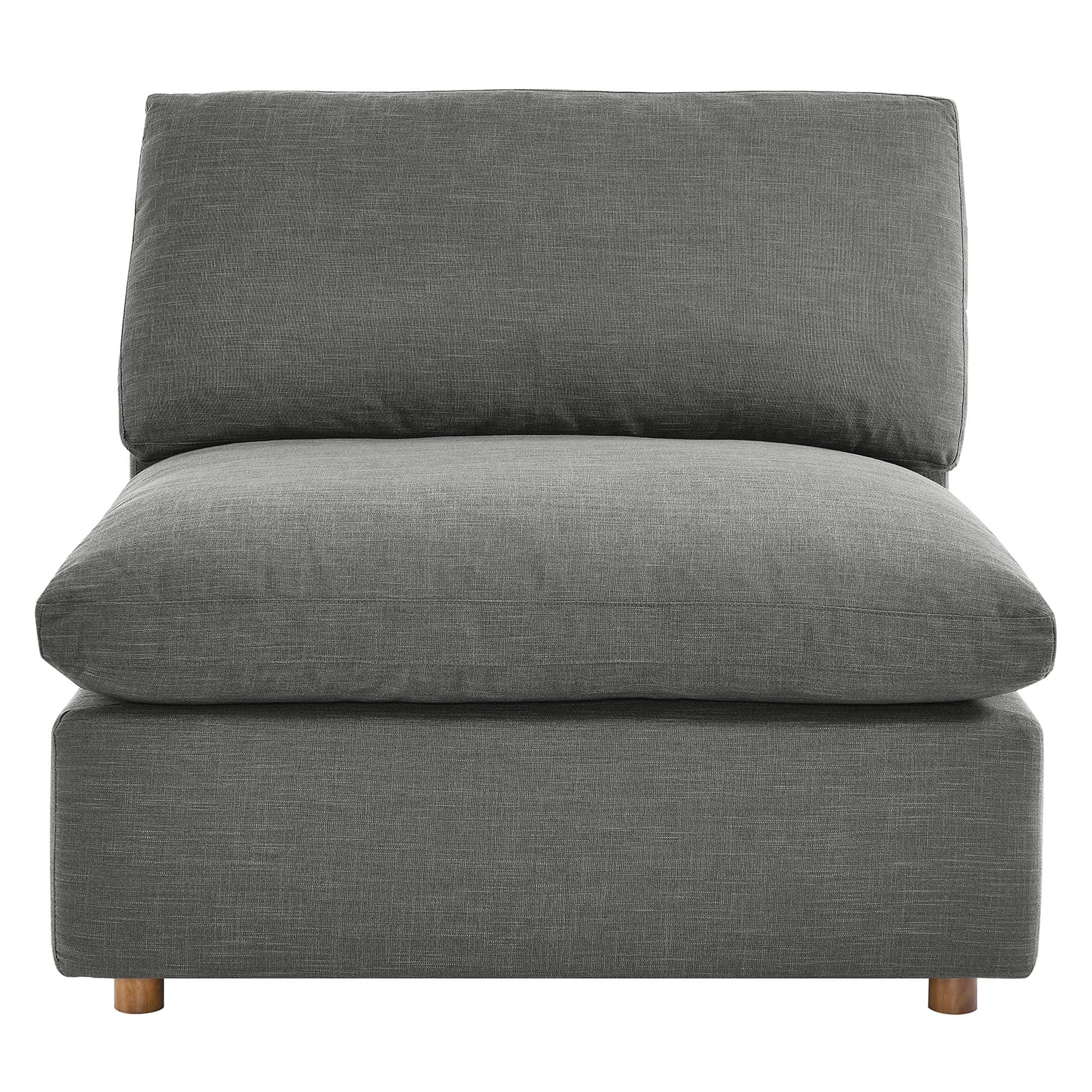 Commix 5-Piece Down Filled Overstuffed Armless Sectional Sofa
