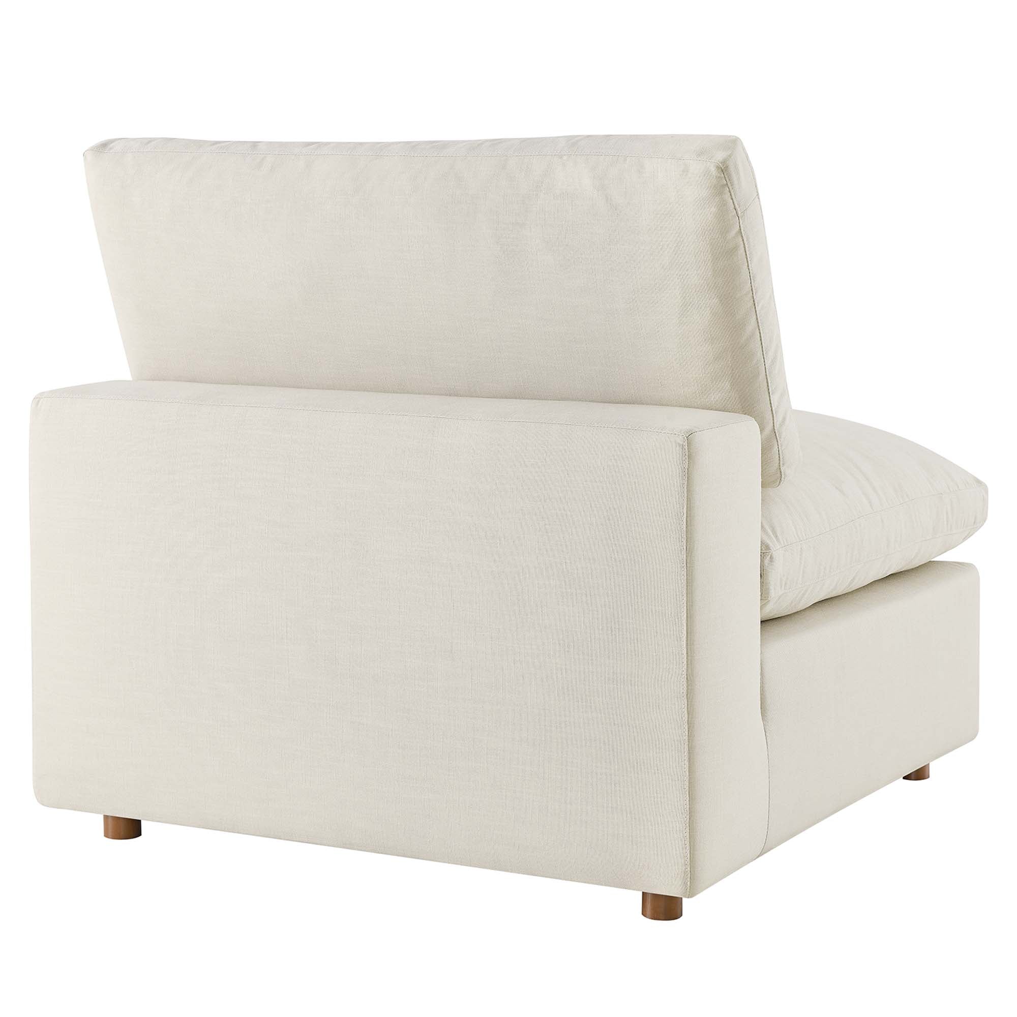 Commix 5-Piece Down Filled Overstuffed Armless Sectional Sofa