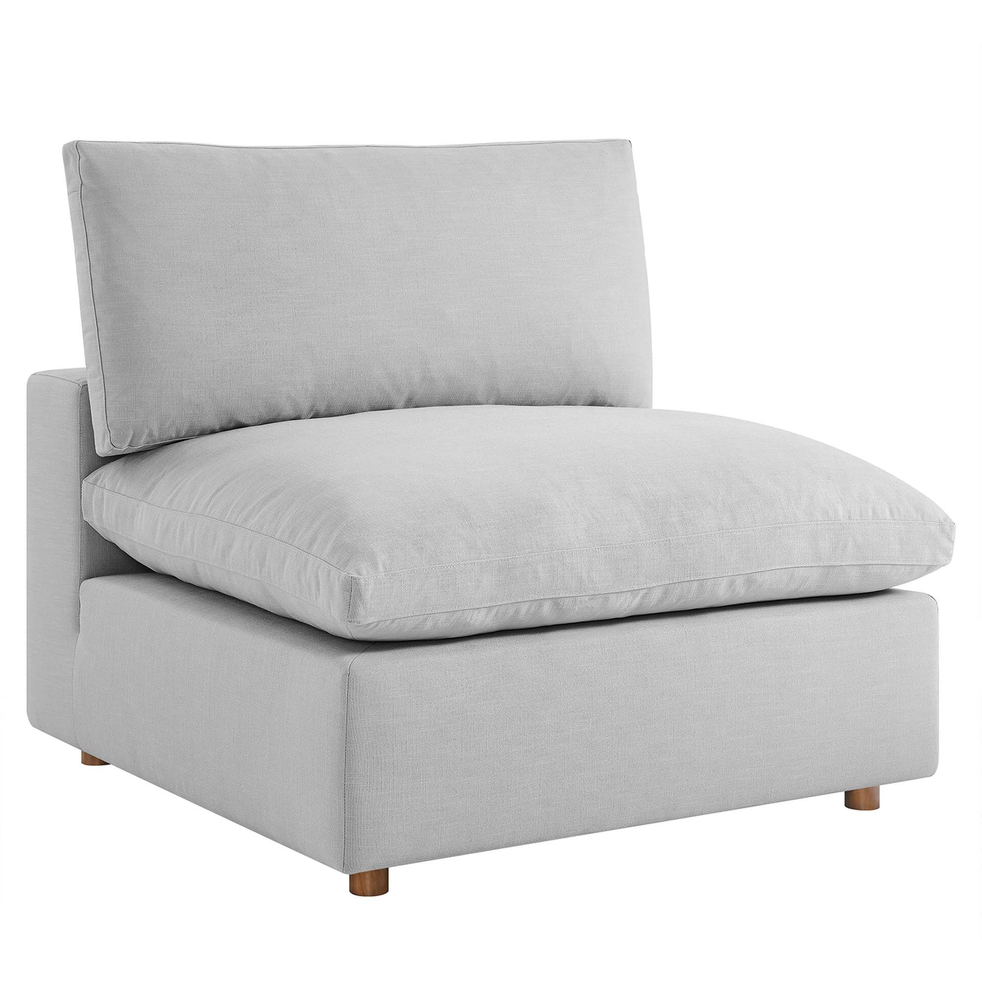 Commix 5-Piece Down Filled Overstuffed Armless Sectional Sofa