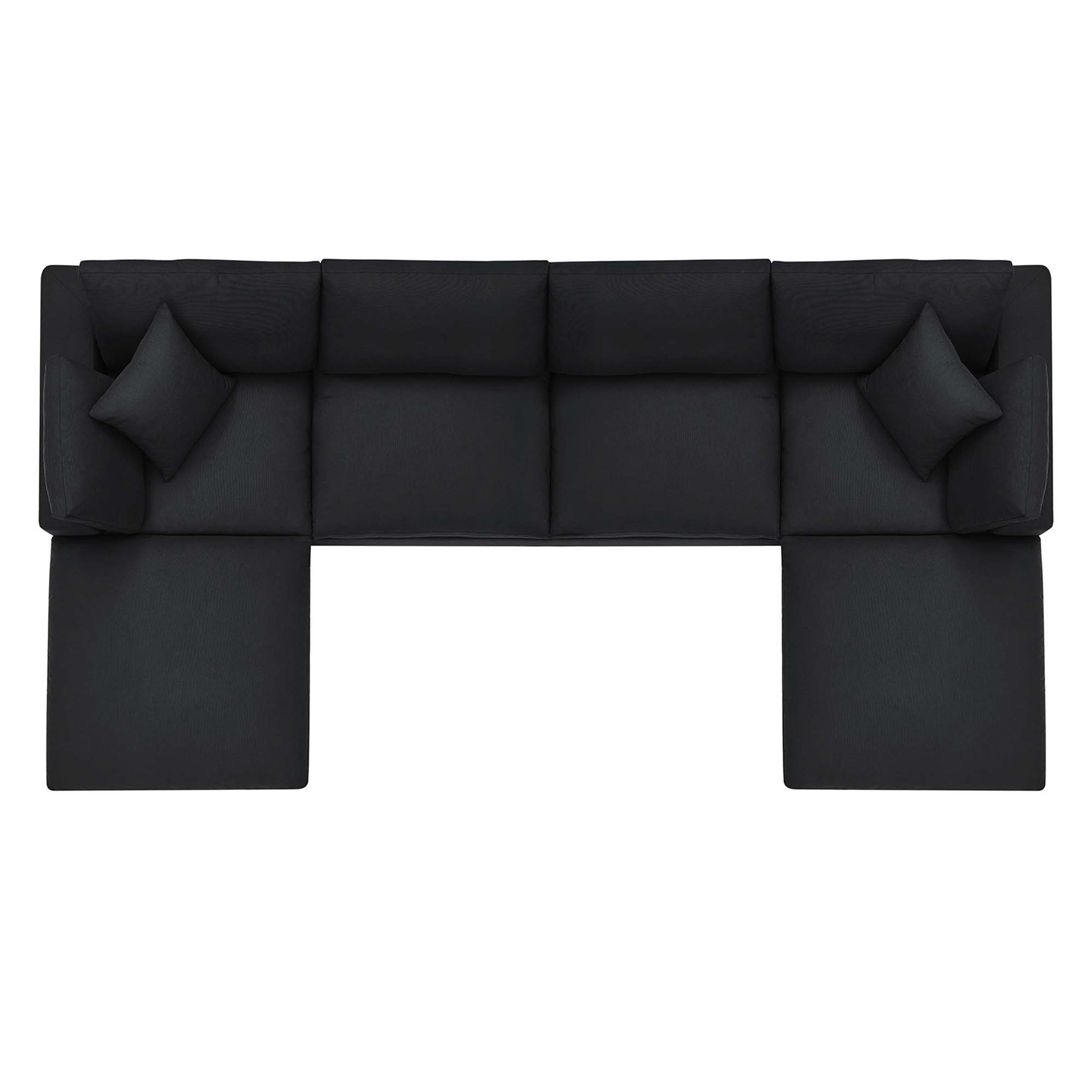 Commix 6-Piece Down Filled Overstuffed Sectional Sofa