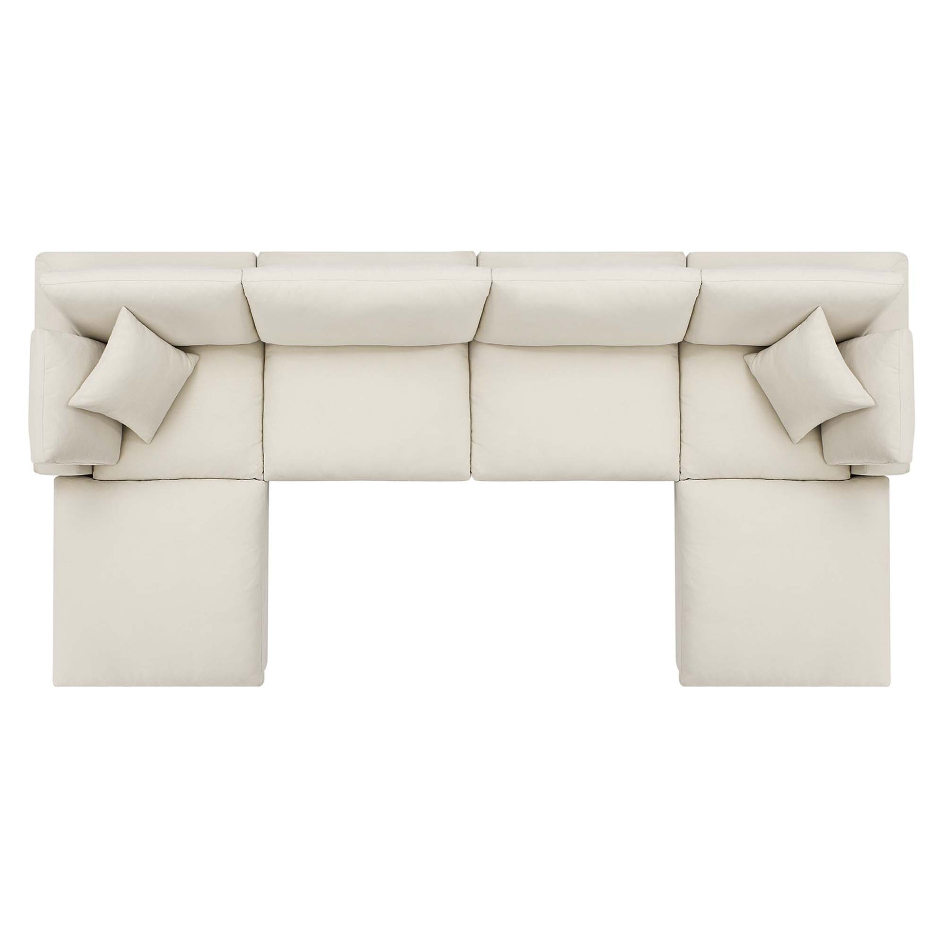 Commix 6-Piece Down Filled Overstuffed Sectional Sofa