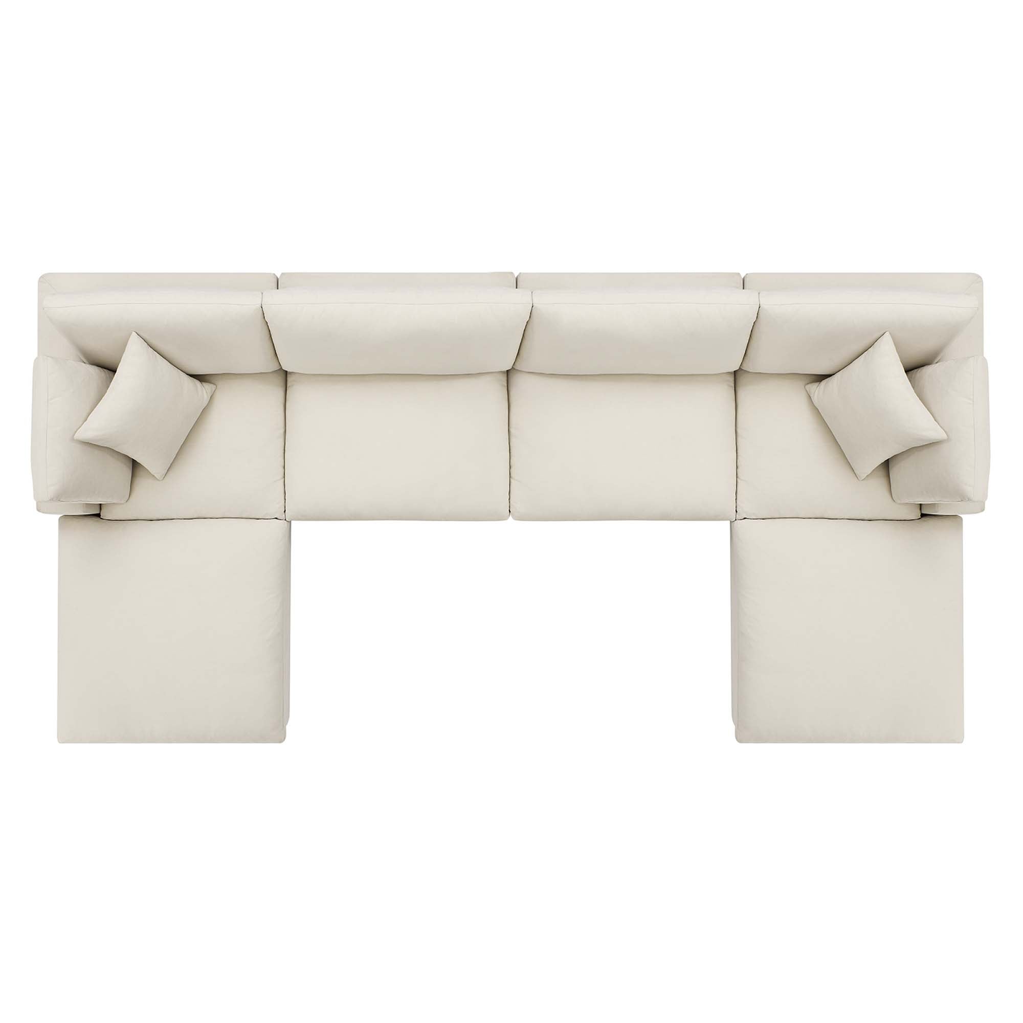 Commix 6-Piece Down Filled Overstuffed Sectional Sofa