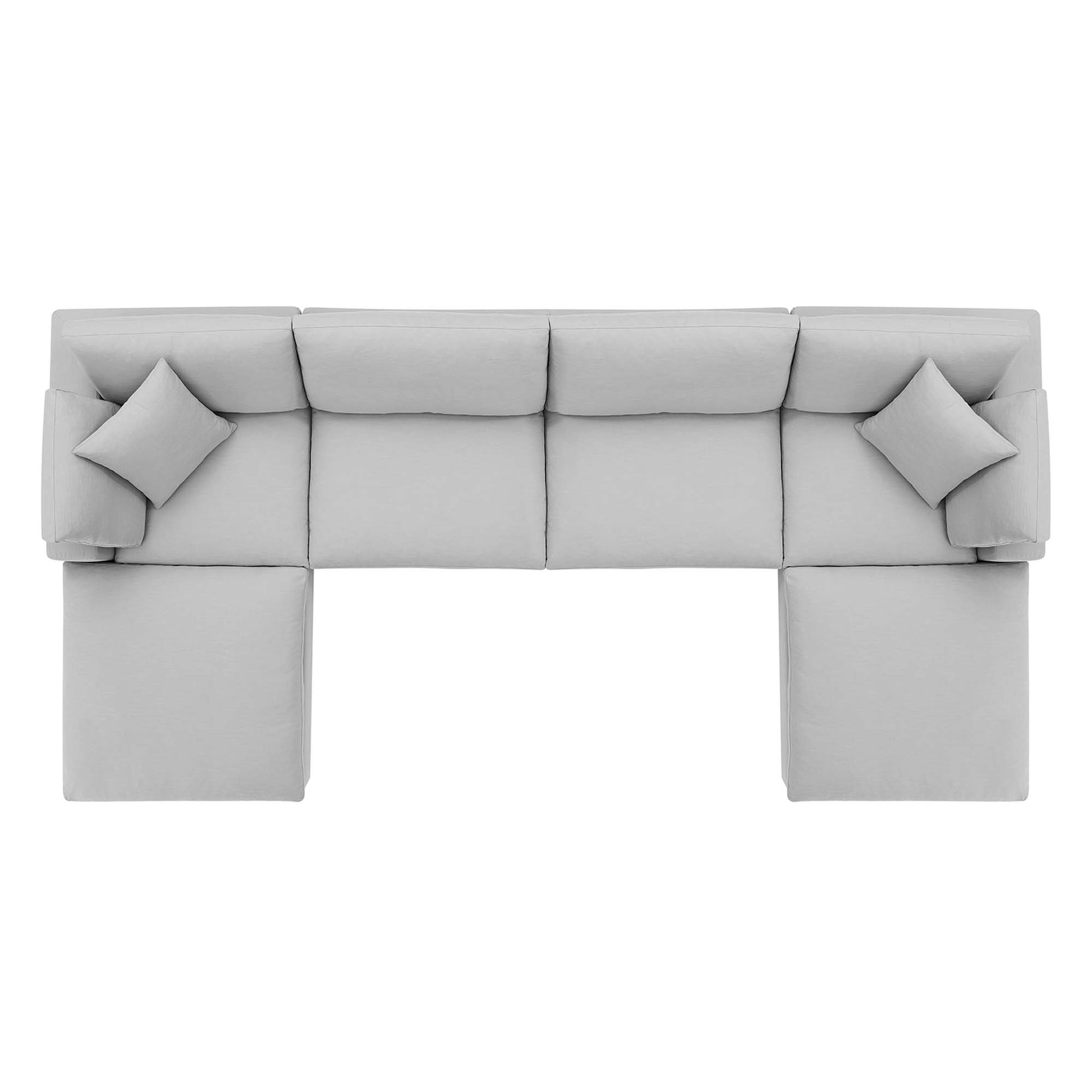 Commix 6-Piece Down Filled Overstuffed Sectional Sofa