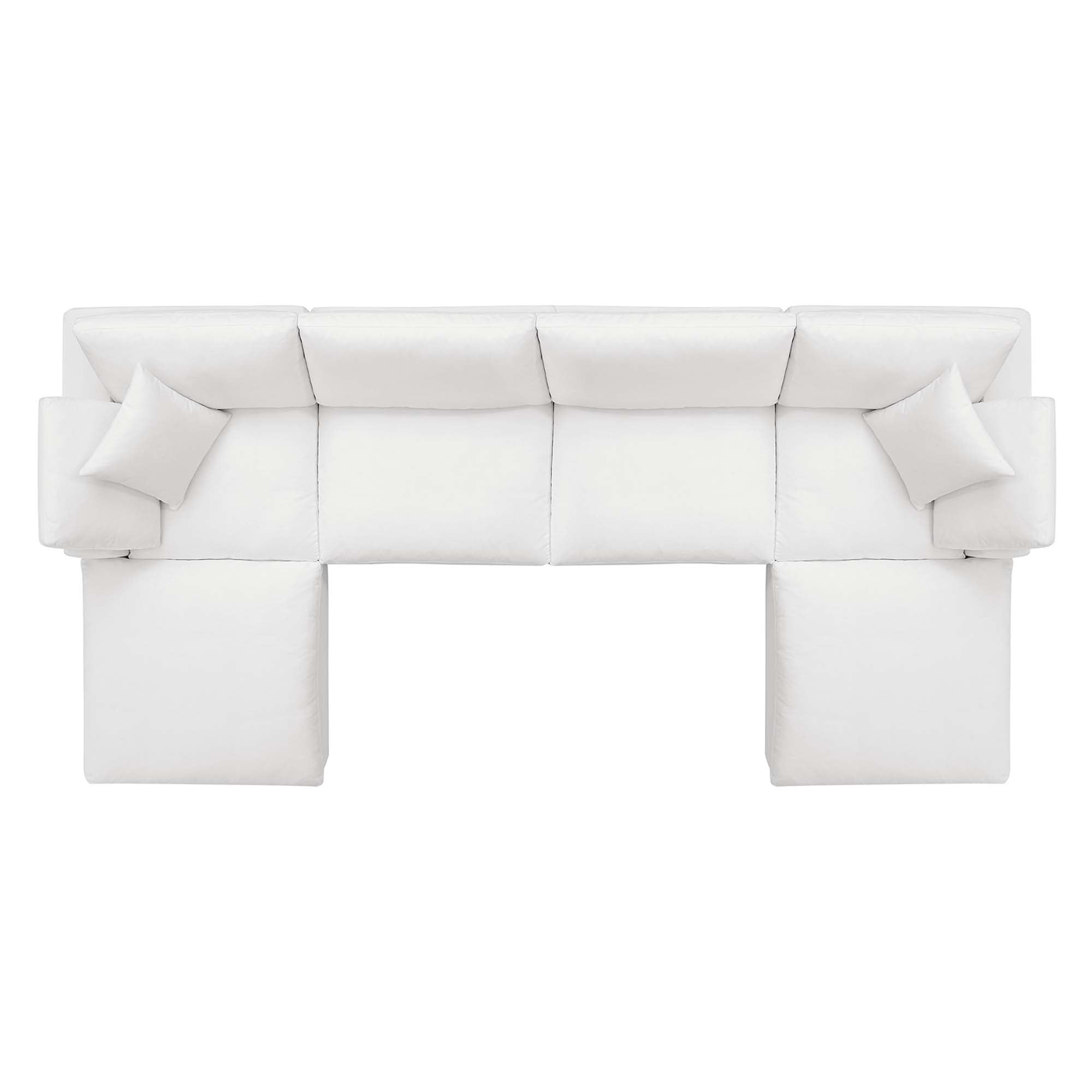 Commix 6-Piece Down Filled Overstuffed Sectional Sofa